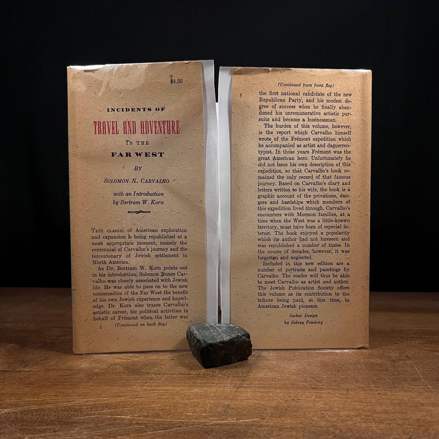 Incidents of Travel and Adventure in the Far West / Solomon Nunes Carvalho (1954) Vintage Hardcover Book