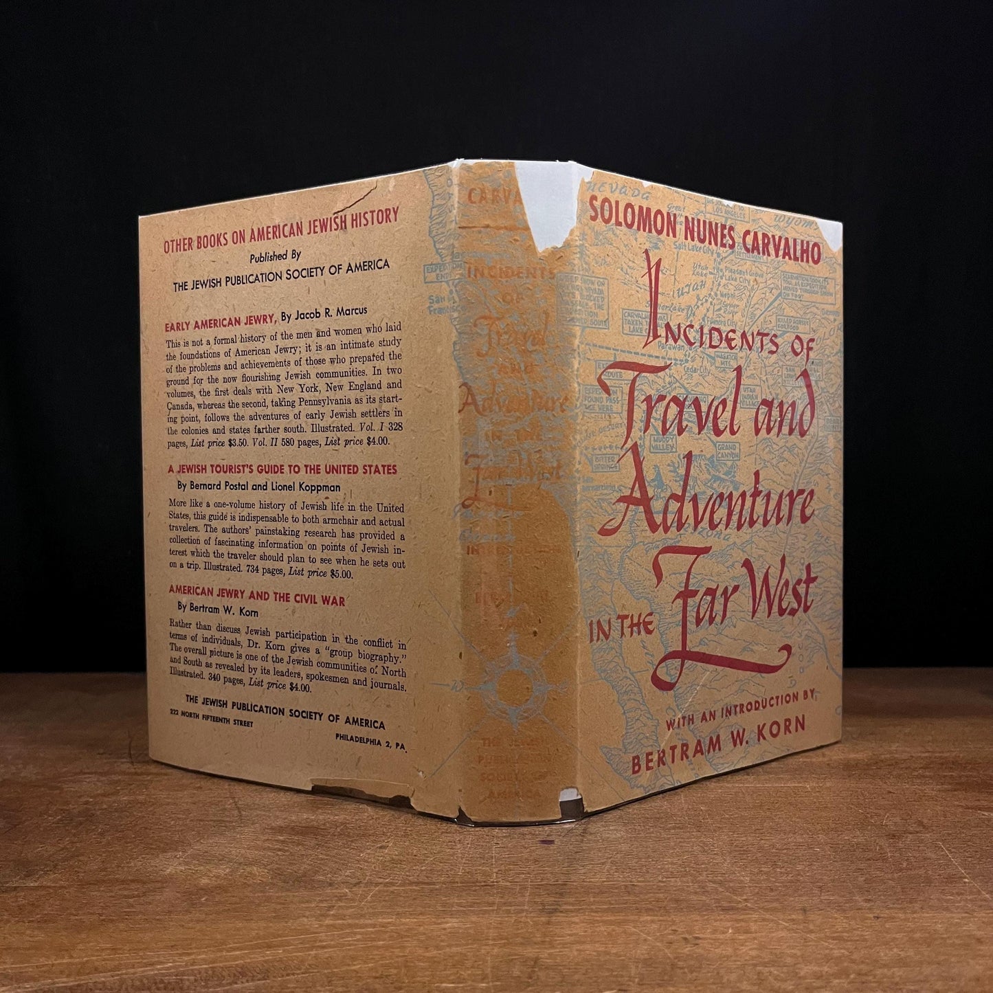 Incidents of Travel and Adventure in the Far West / Solomon Nunes Carvalho (1954) Vintage Hardcover Book