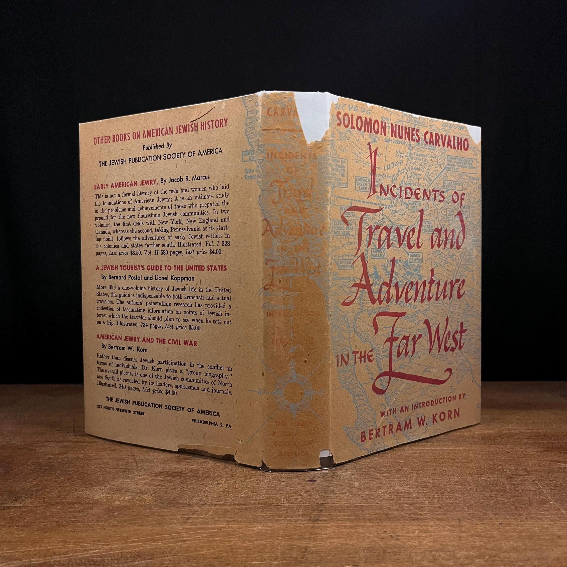 Incidents of Travel and Adventure in the Far West / Solomon Nunes Carvalho (1954) Vintage Hardcover Book