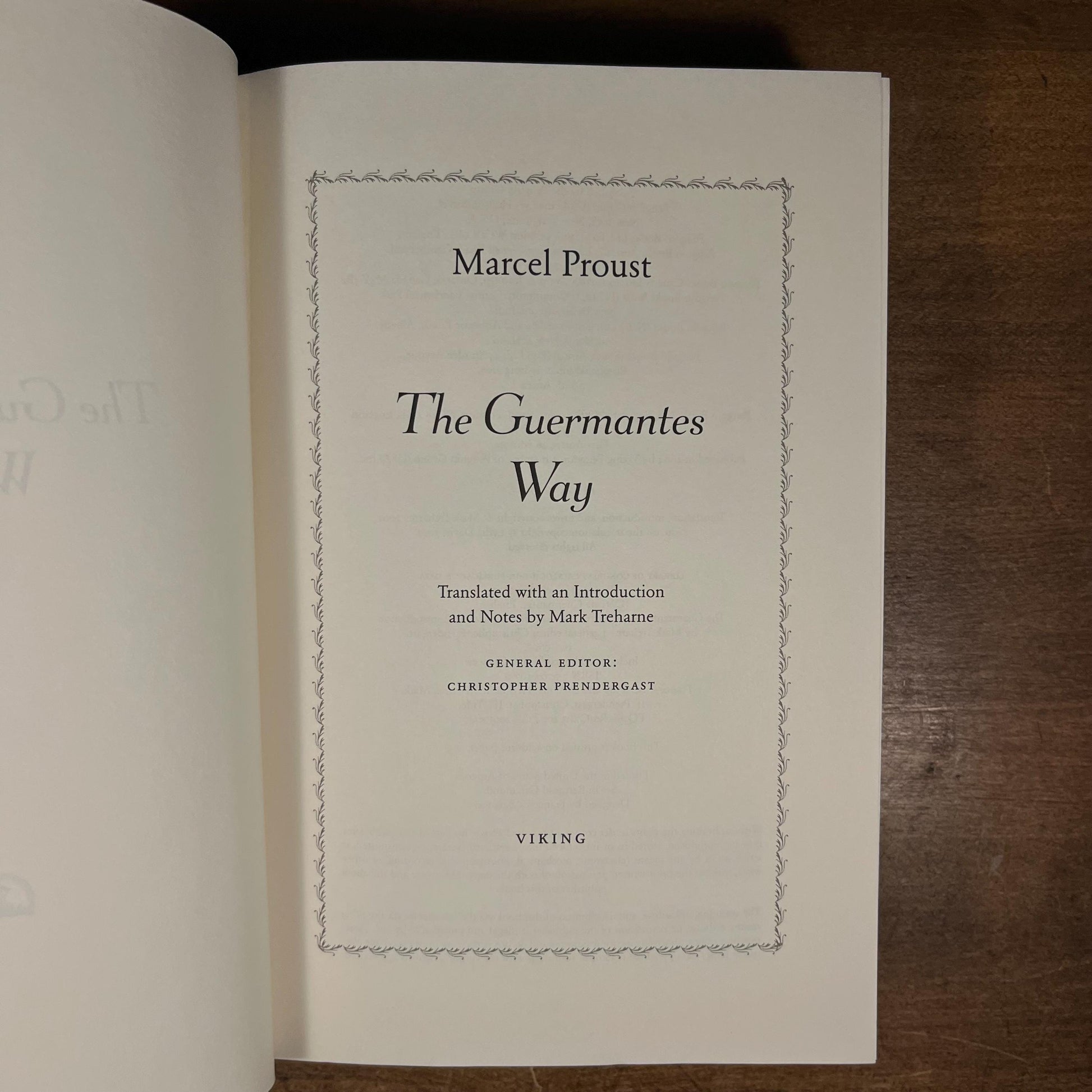 First American Printing - The Guermantes Way / Marcel Proust; Translated with an Introduction by Mark Treharne (2004) Vintage Hardcover Book