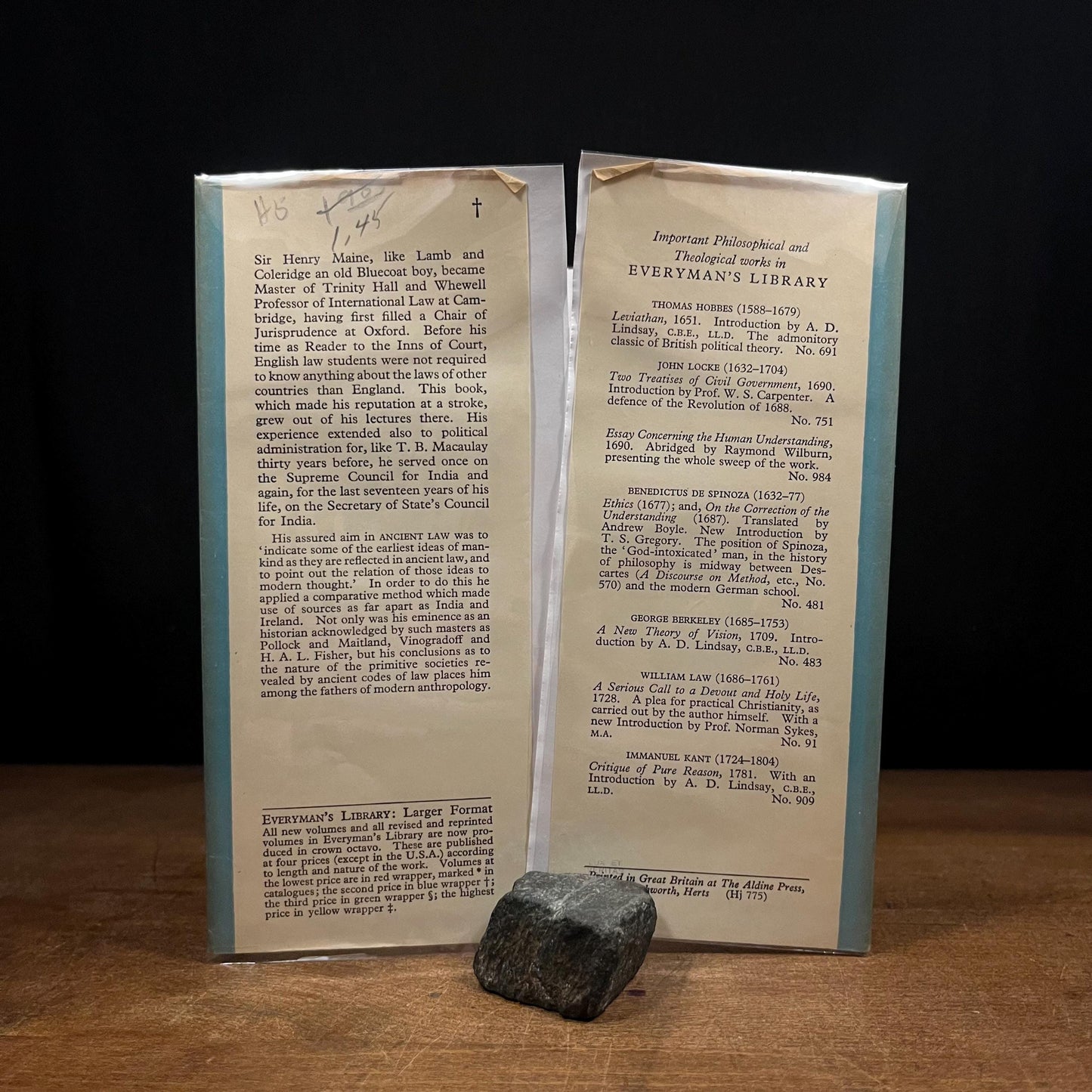 Everyman’s Library - Ancient Law / Sir Henry Maine (1960) Vintage Hardcover Book