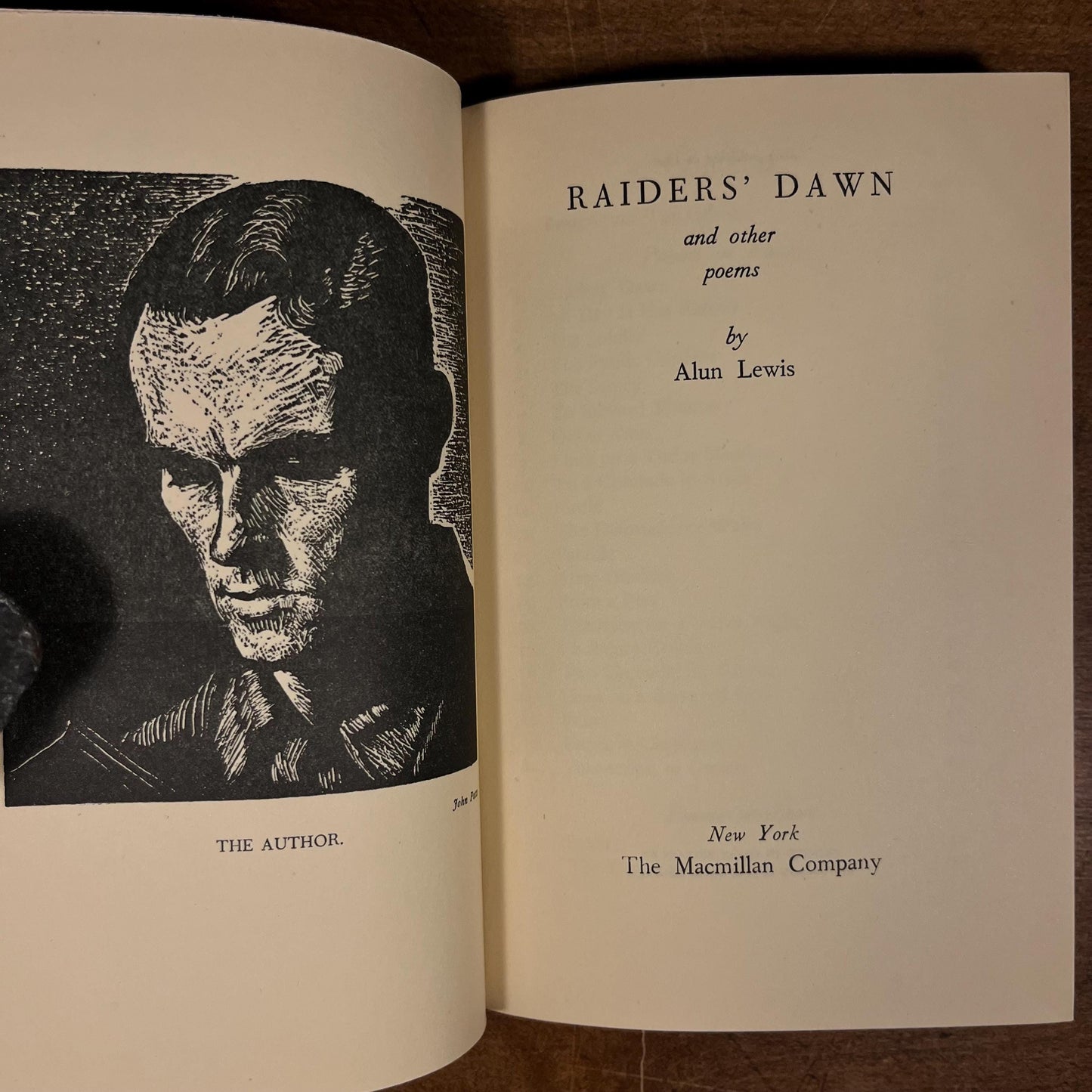 First American Printing - Raiders’ Dawn and Other Poems / Alun Lewis (1942) Vintage Hardcover Book