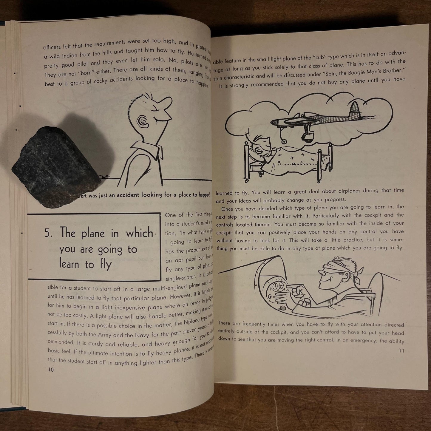 Early Printing - Safe for Solo: What Every Young Aviator Should Know / Frederick M. Reeder and Robert Osborn (1947) Vintage Hardcover Book