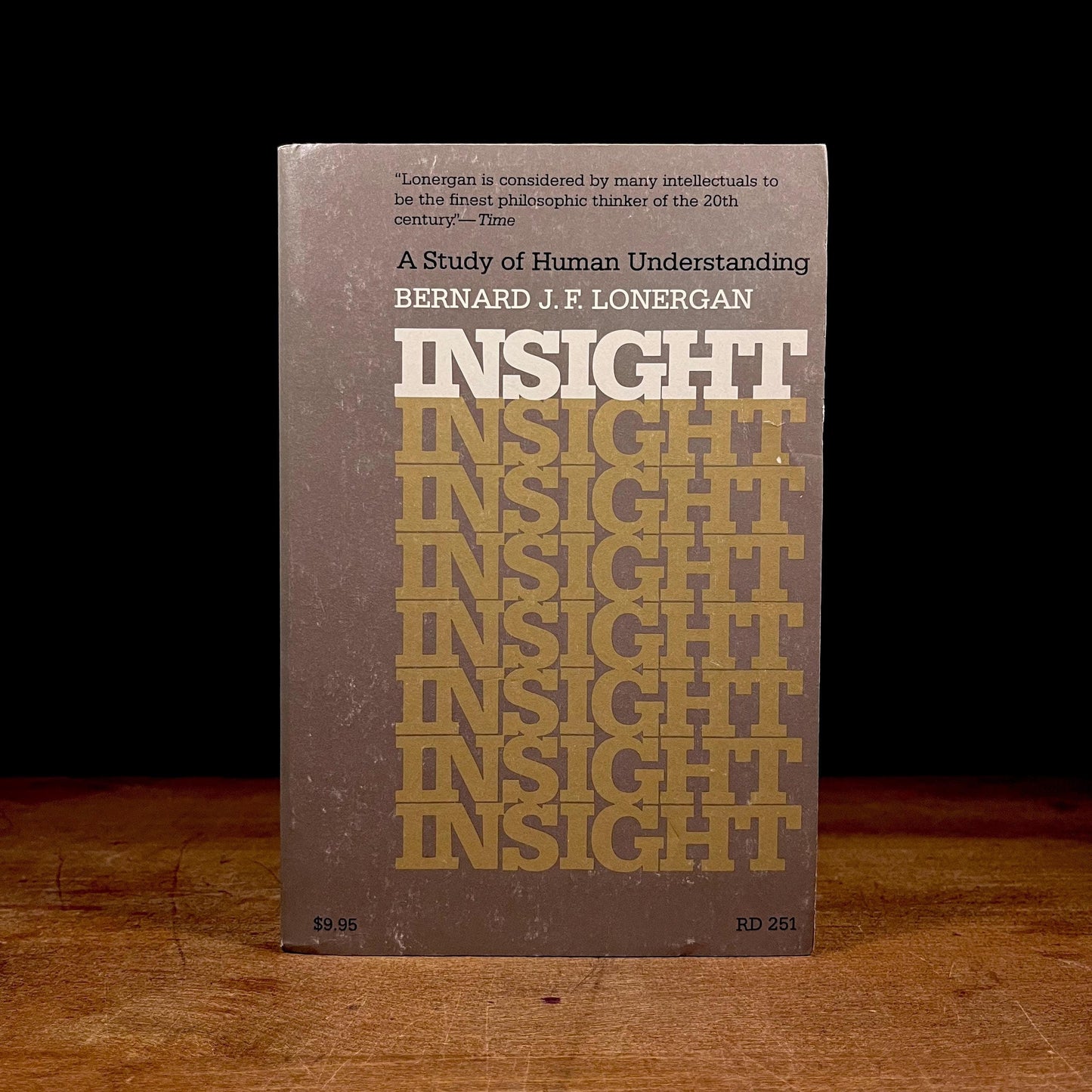 Insight: A Study of Human Understanding / Bernard J. F. Linergan (1978) Vintage Paperback Book