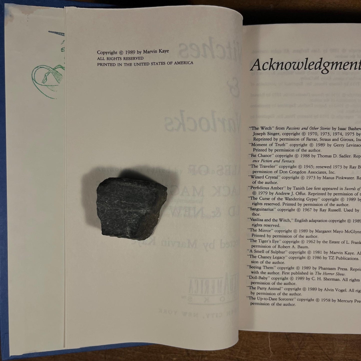 Witches & Warlocks: Tales of Black Magic, Old and New / Marvin Kaye (1989) Vintage Hardcover Book