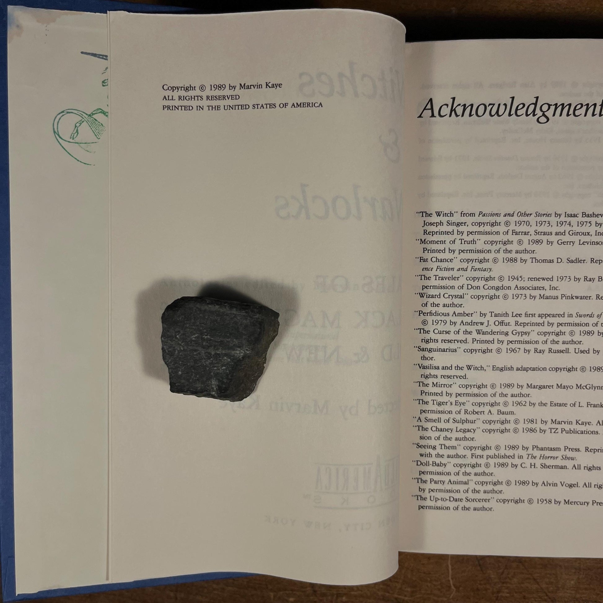 Witches & Warlocks: Tales of Black Magic, Old and New / Marvin Kaye (1989) Vintage Hardcover Book