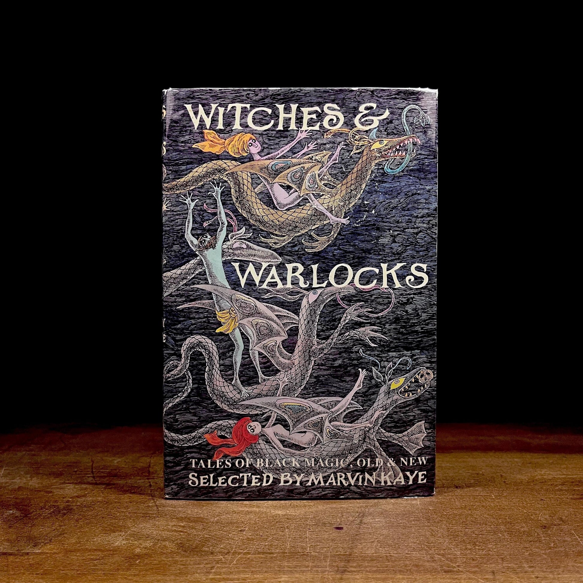Witches & Warlocks: Tales of Black Magic, Old & New / Marvin Kaye (1989) Vintage Hardcover Book