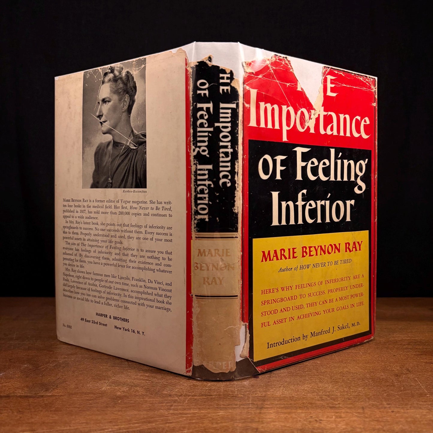 Early Printing - The Importance of Feeling Inferior / Marie Beynon Ray (1957) Vintage Hardcover Book
