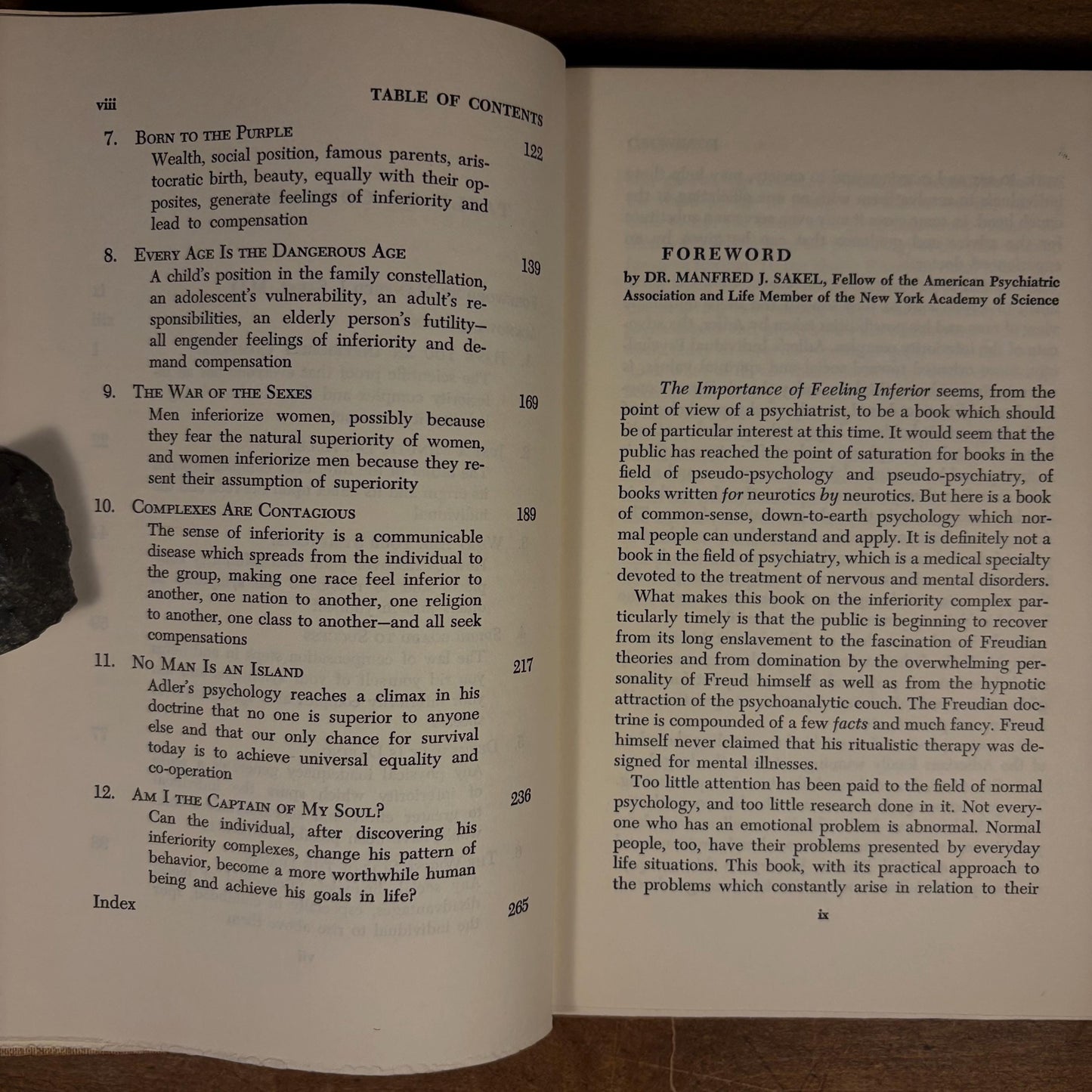 Early Printing - The Importance of Feeling Inferior / Marie Beynon Ray (1957) Vintage Hardcover Book