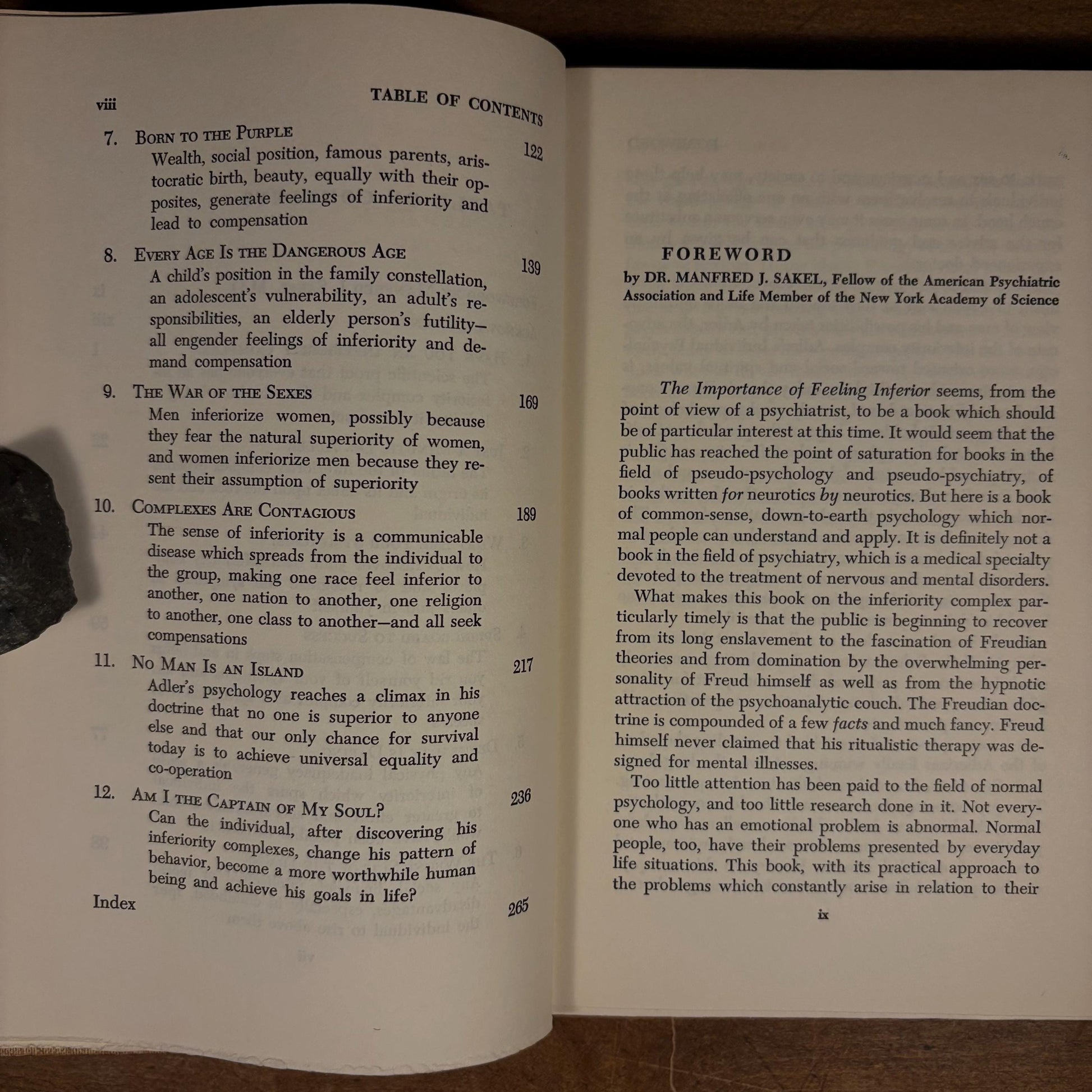 Early Printing - The Importance of Feeling Inferior / Marie Beynon Ray (1957) Vintage Hardcover Book