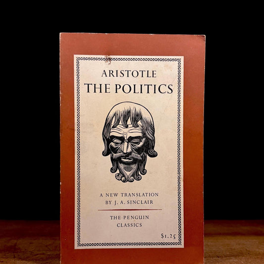 The Politics: A New Translation by J. A. Sinclair / Aristotle (1962) Vintage Paperback Book