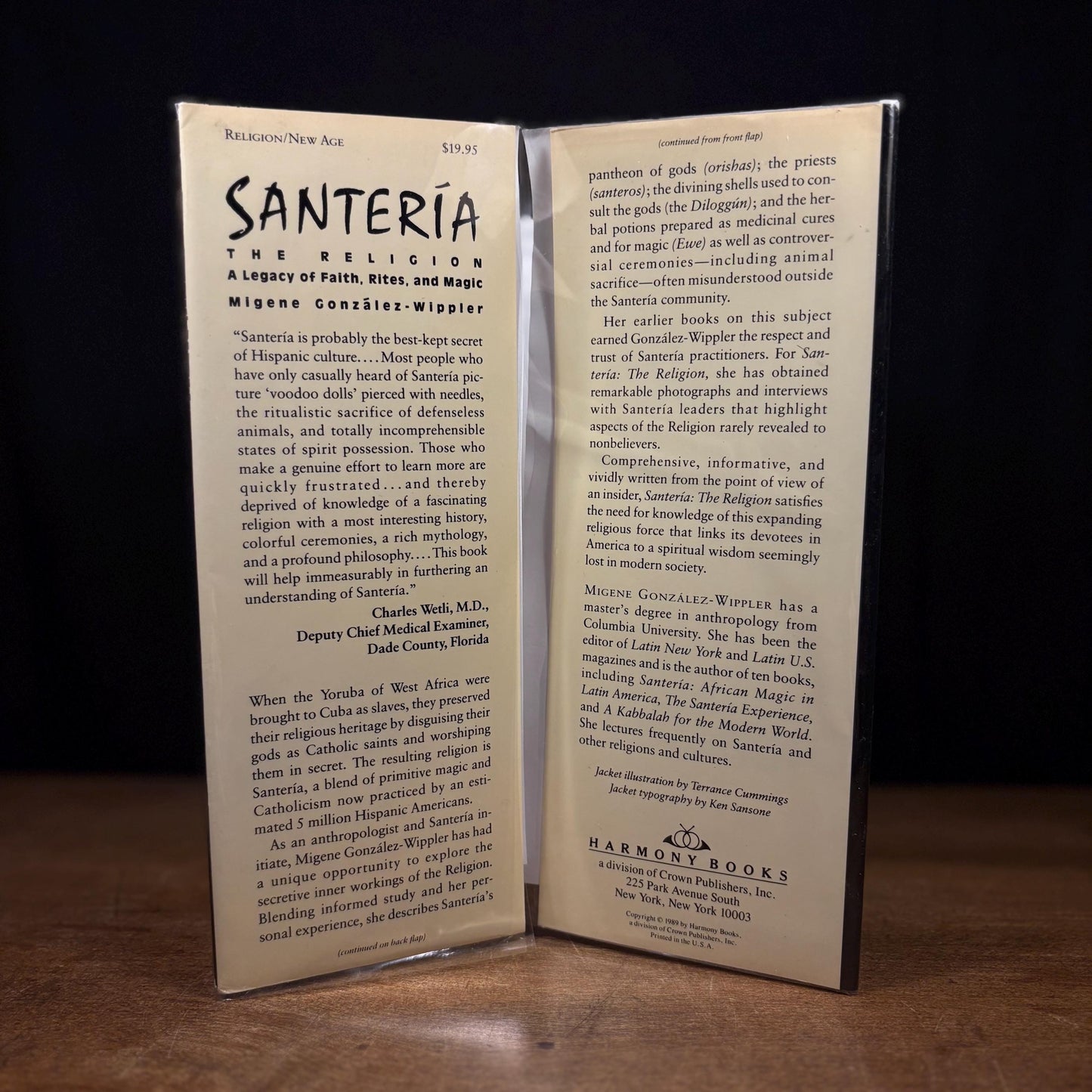 First Printing - Santería: The Religion / Migene González-Wippler (1989) Vintage Hardcover Book