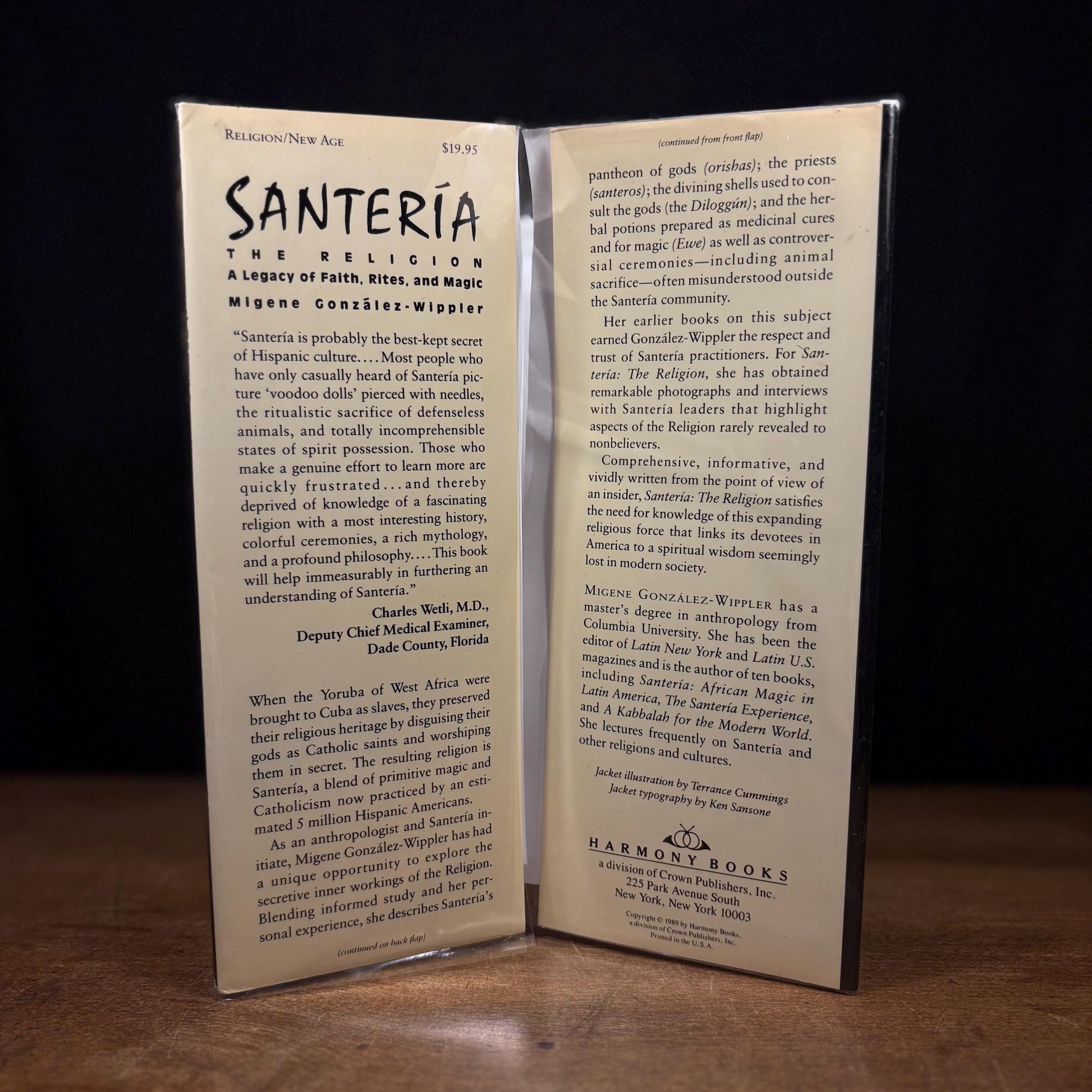 First Printing - Santería: The Religion / Migene González-Wippler (1989) Vintage Hardcover Book
