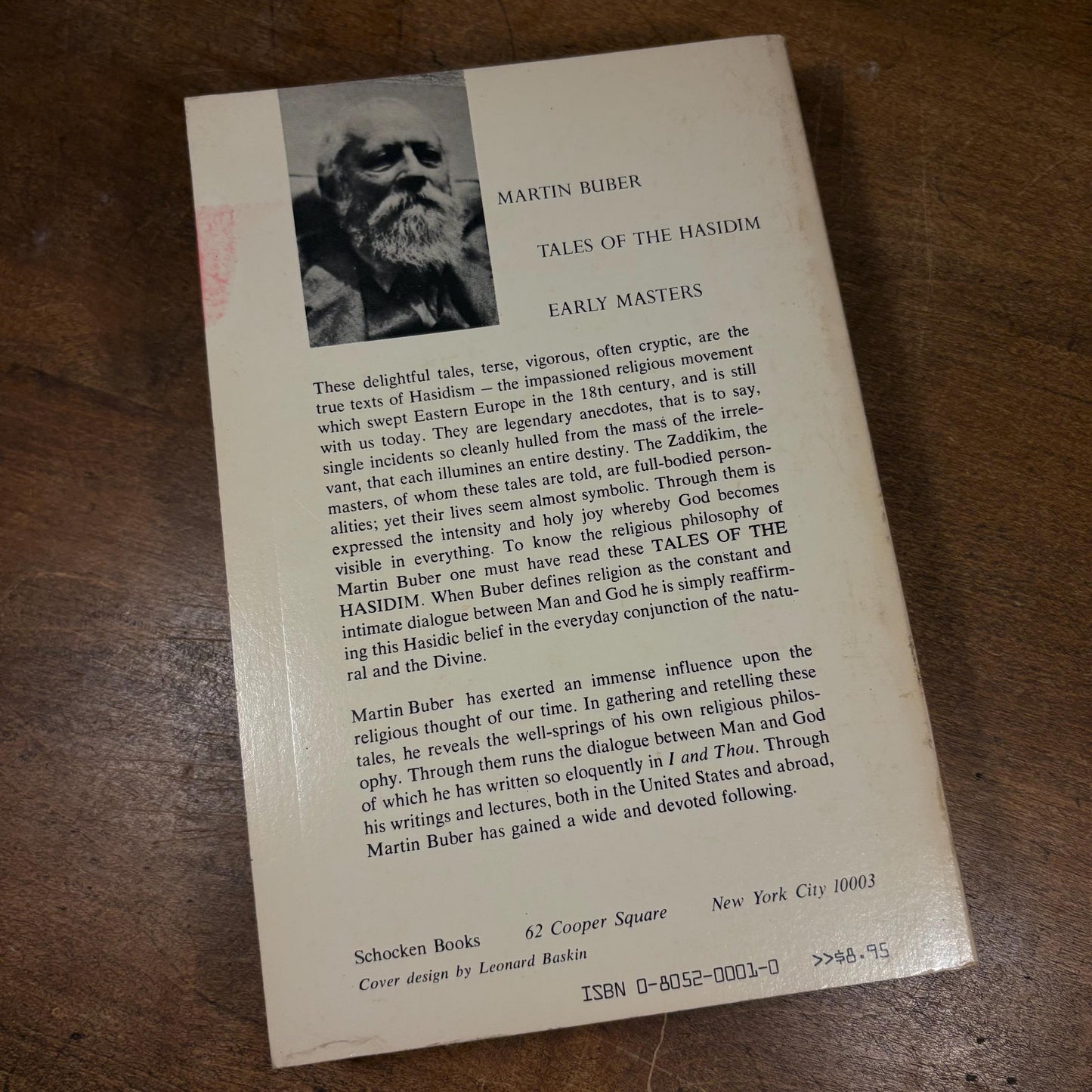 Tales of the Hasidim: The Early Masters / Martin Buber (1986) Vintage Paperback Book