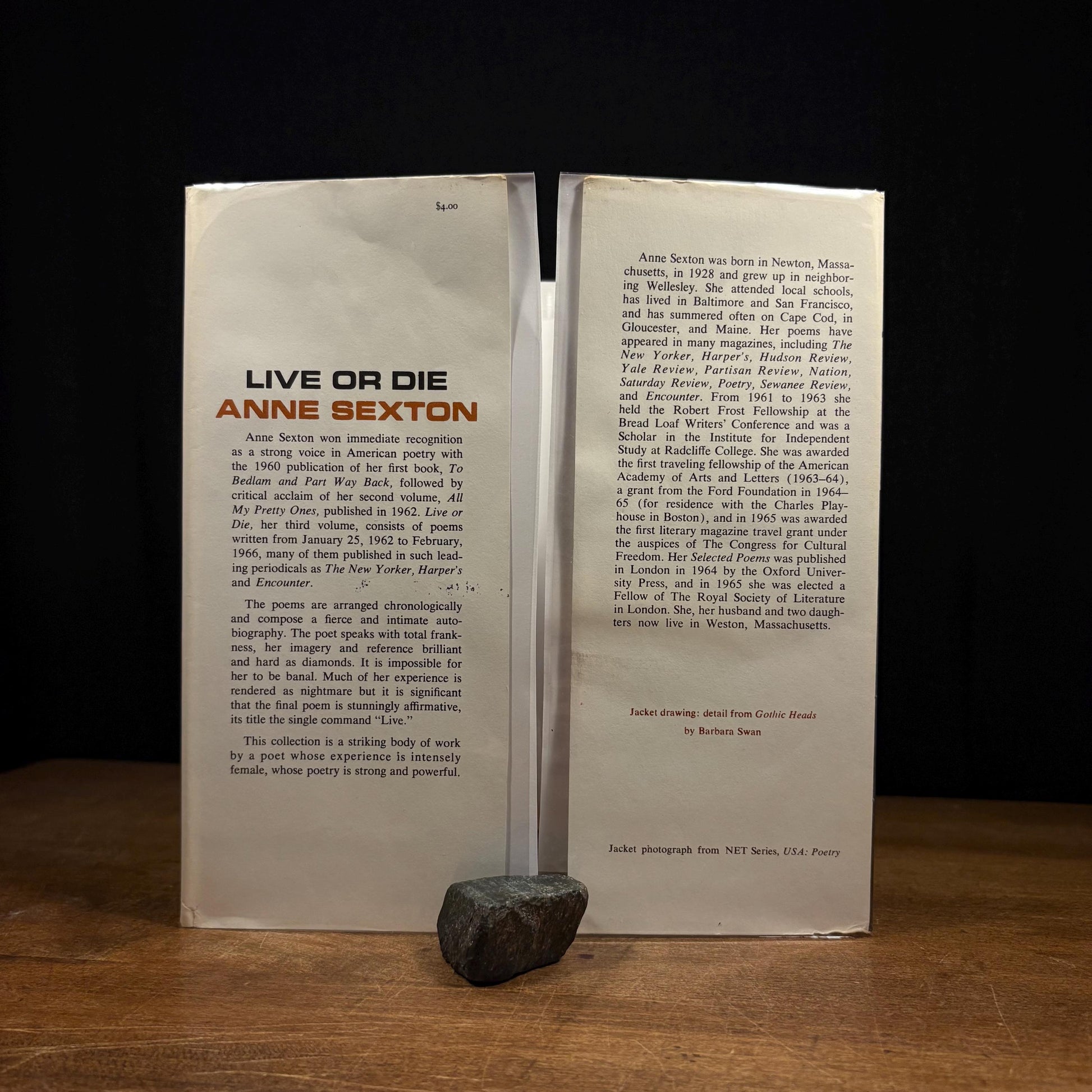 Early Printing - Live or Die / Anne Sexton (1966) Vintage Hardcover Book