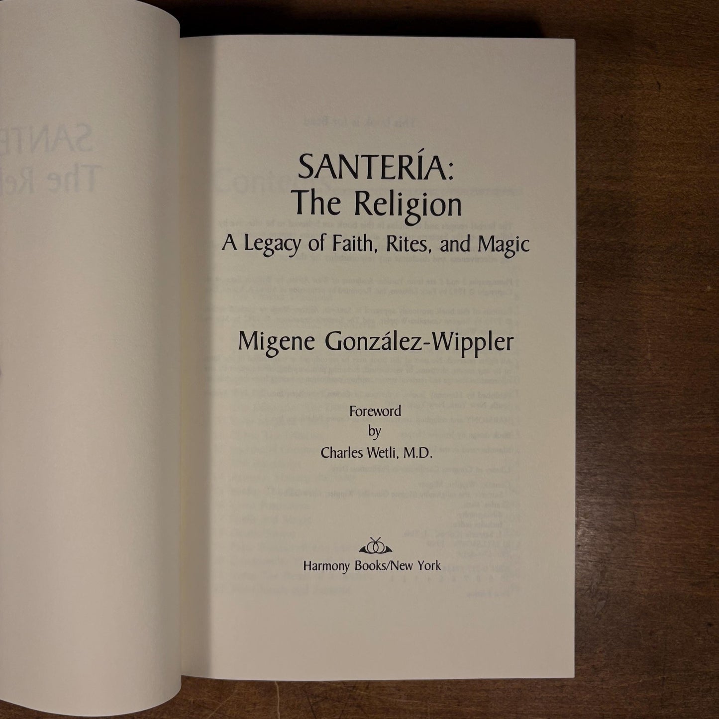 First Printing - Santería: The Religion / Migene González-Wippler (1989) Vintage Hardcover Book
