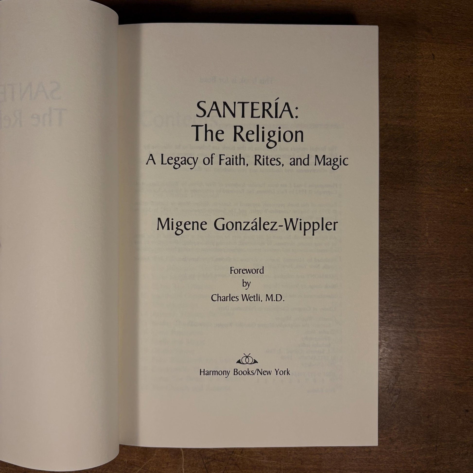 First Printing - Santería: The Religion / Migene González-Wippler (1989) Vintage Hardcover Book