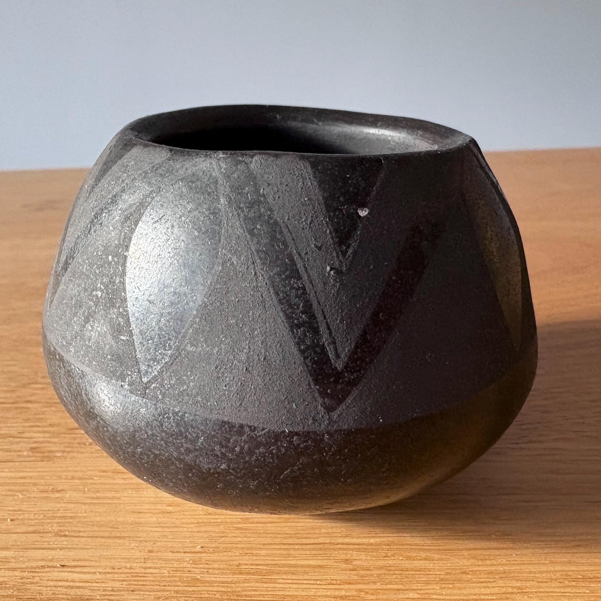 Santa Clara Pueblo Jar - Vintage Handmade Pottery