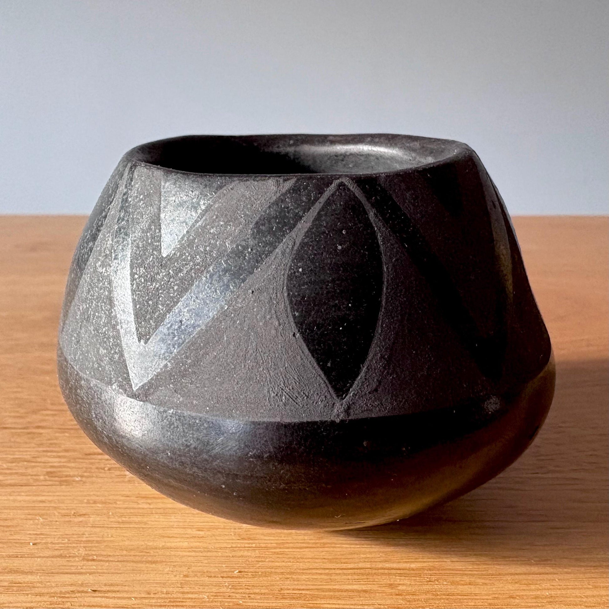 Santa Clara Pueblo Jar - Vintage Handmade Pottery