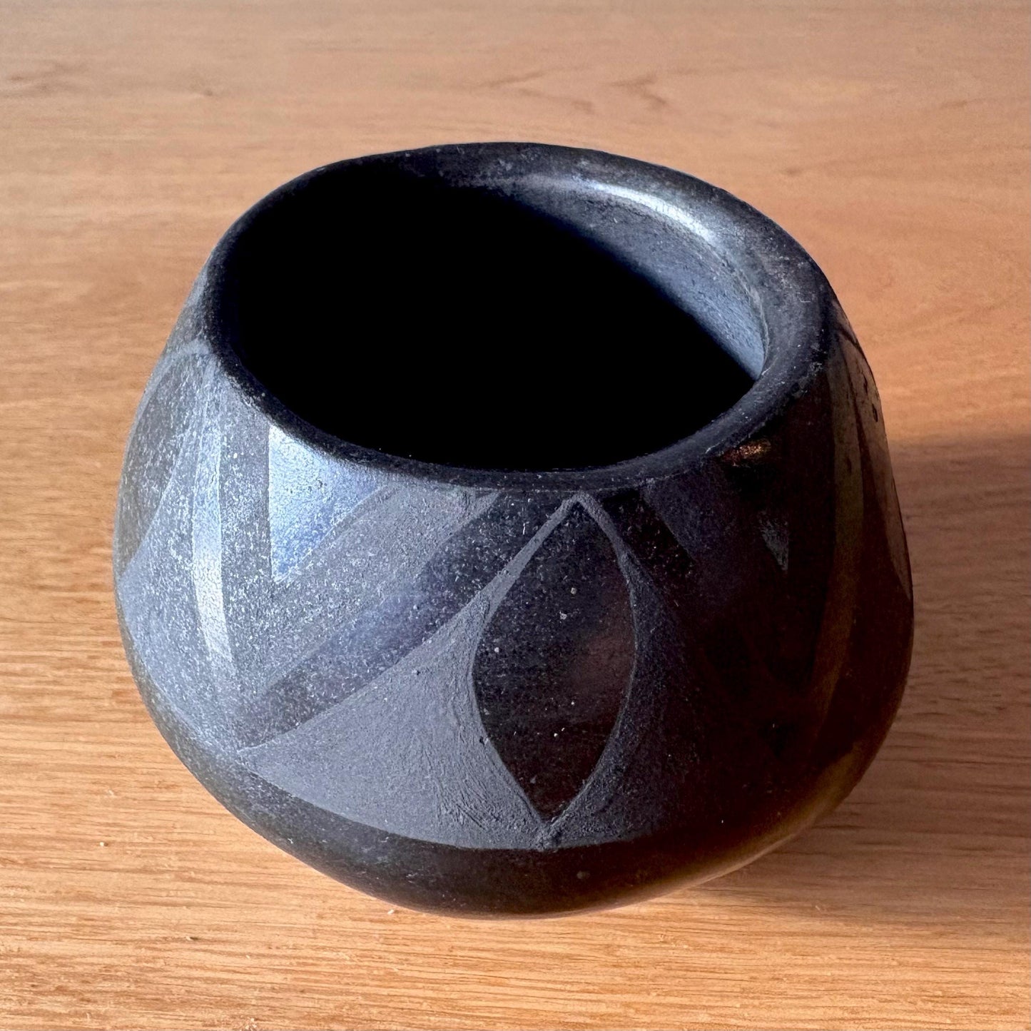 Santa Clara Pueblo Jar - Vintage Handmade Pottery