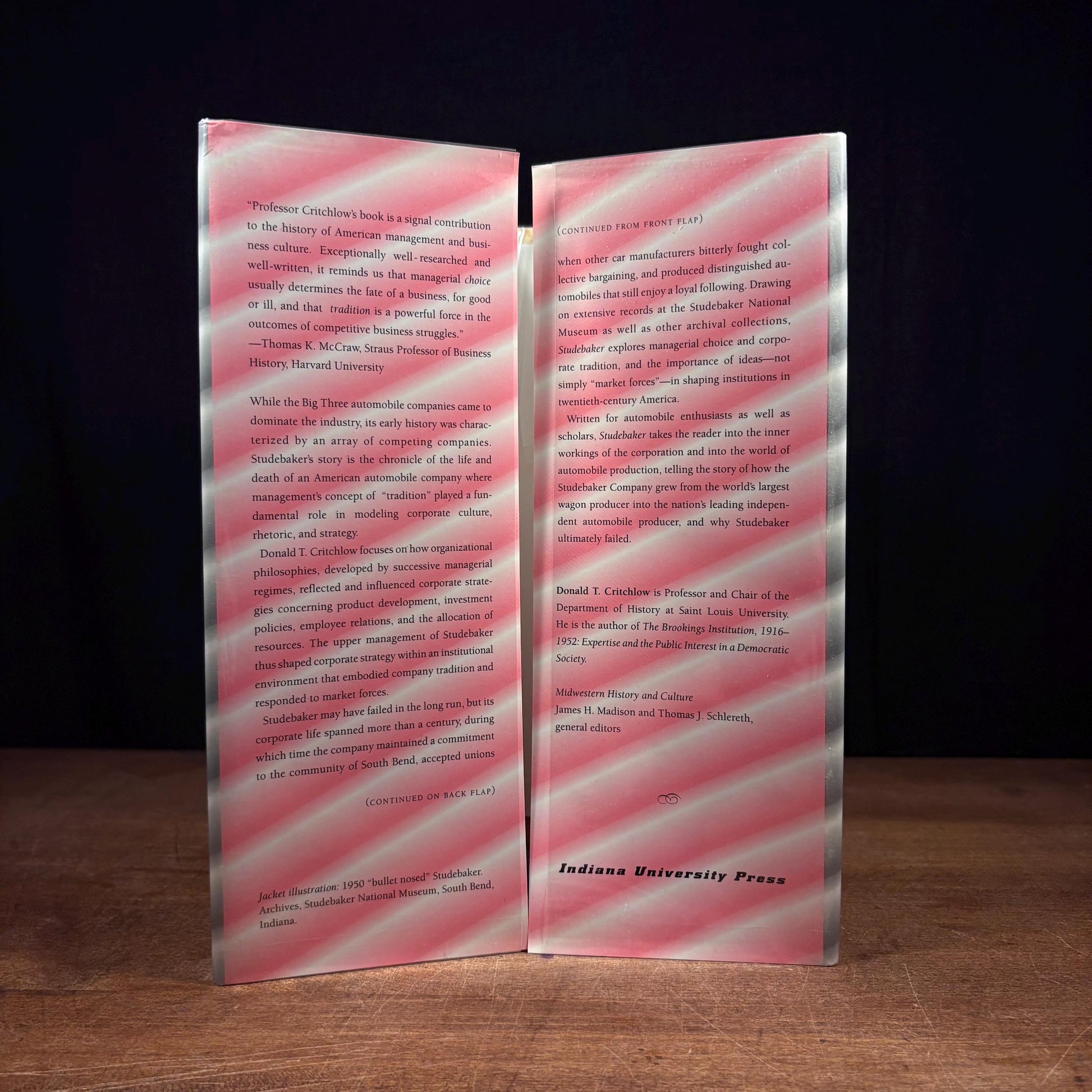 First Printing - Studebaker: The Life and Death of an American Corporation / Donald L. Critchlow (1996) Vintage Hardcover Book