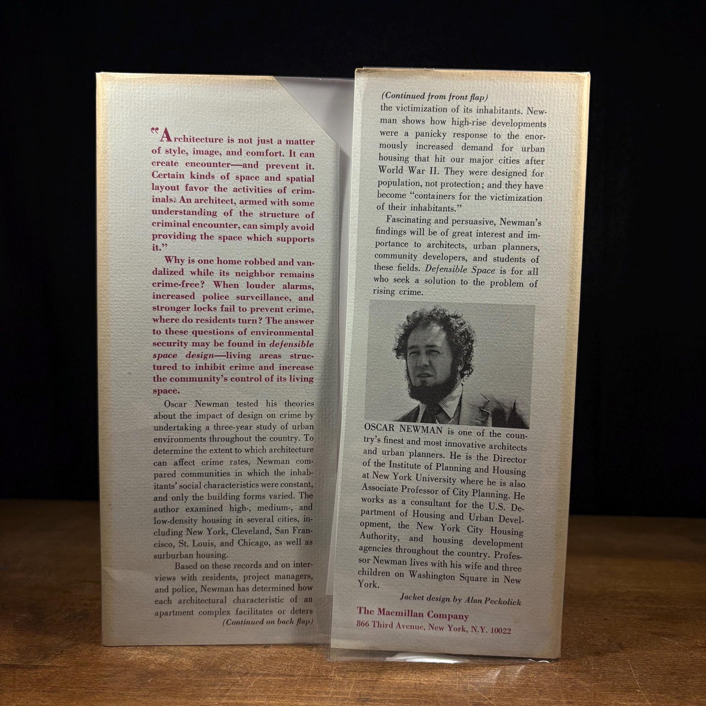 First Printing - Defensible Space: Crime Prevention Through Urban Design / Oscar Newman (1972) Vintage Hardcover Book