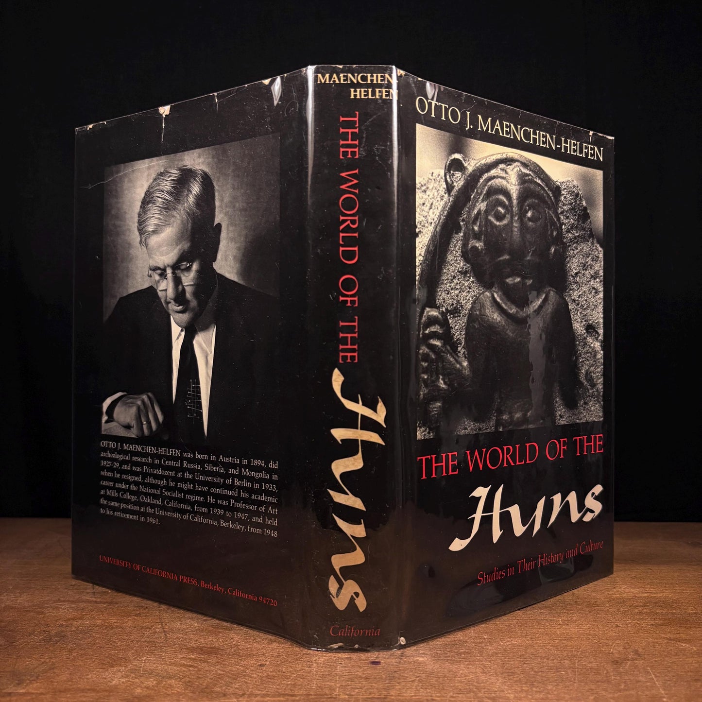 First Printing - The World of the Huns: Studies in Their History and Culture / Otto Maenchen-Helfen (1973) Vintage Hardcover Book