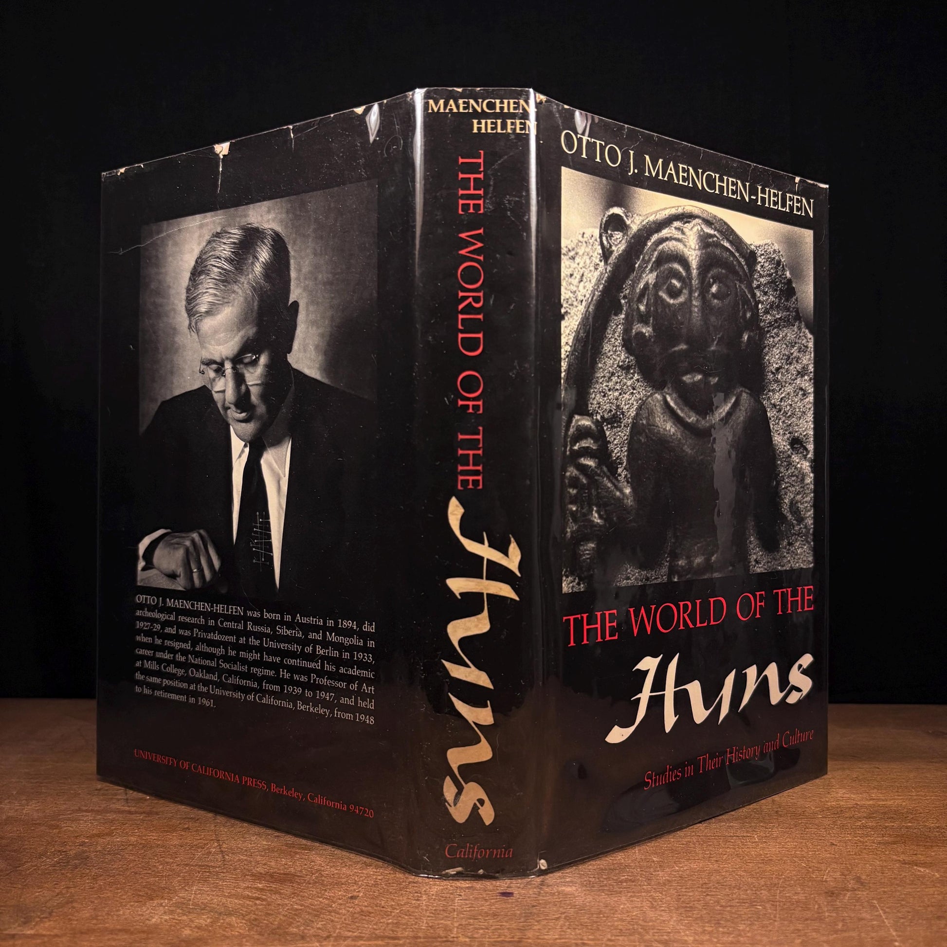 First Printing - The World of the Huns: Studies in Their History and Culture / Otto Maenchen-Helfen (1973) Vintage Hardcover Book