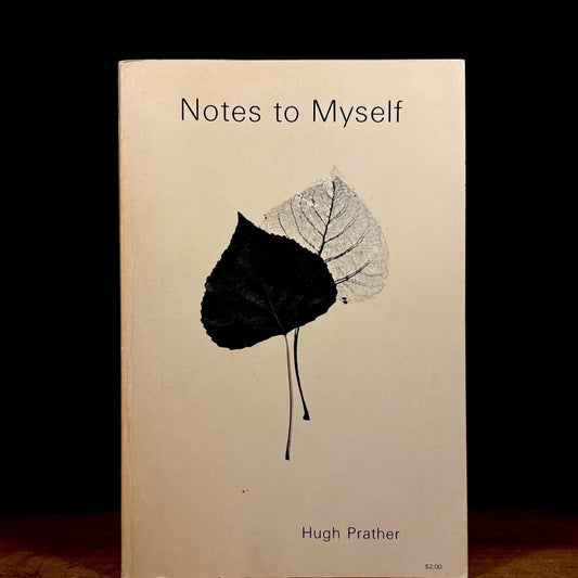 Early Printing - Notes to Myself: My struggle to become a person / Hugh Prather (1976) Vintage Paperback Book