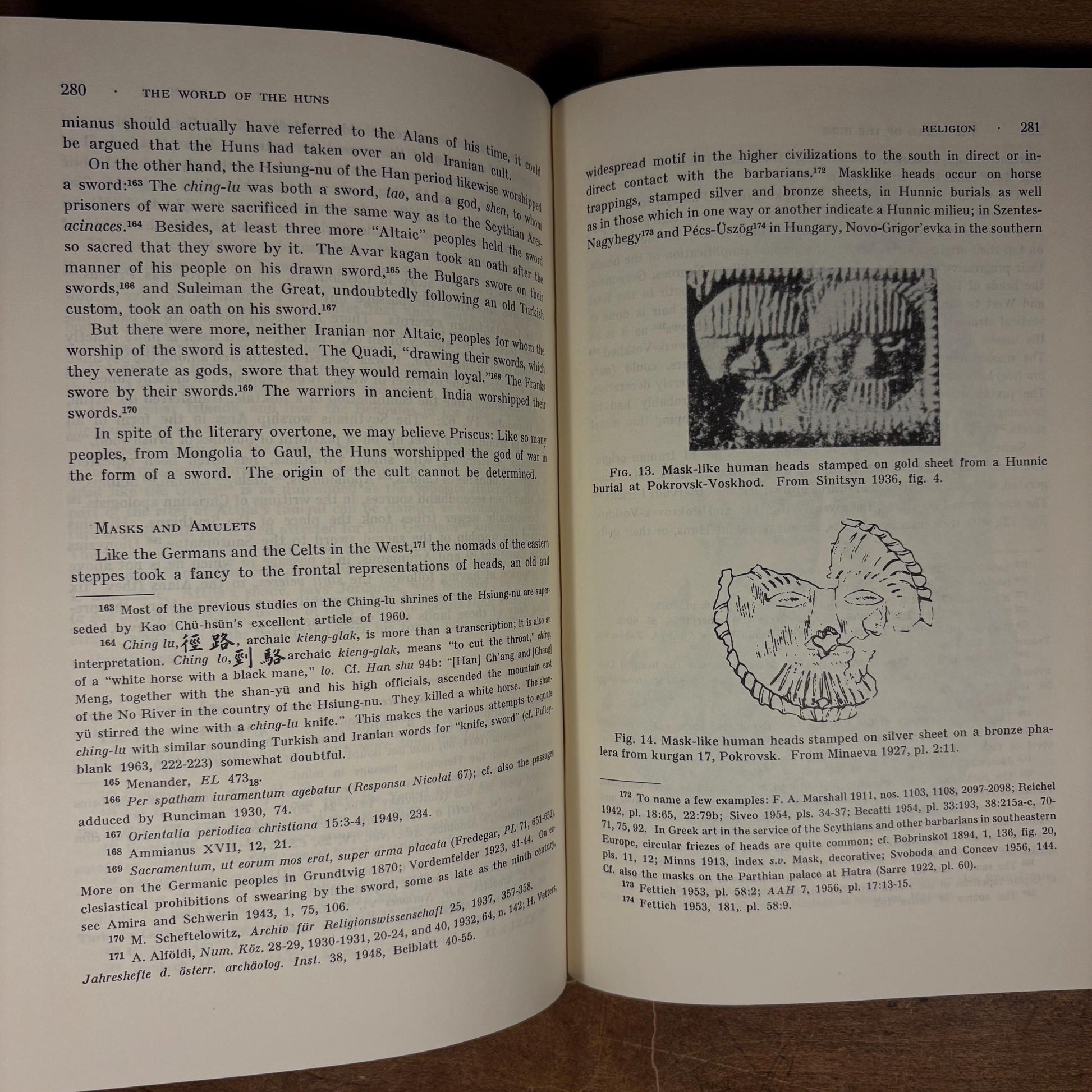 First Printing - The World of the Huns: Studies in Their History and Culture / Otto Maenchen-Helfen (1973) Vintage Hardcover Book