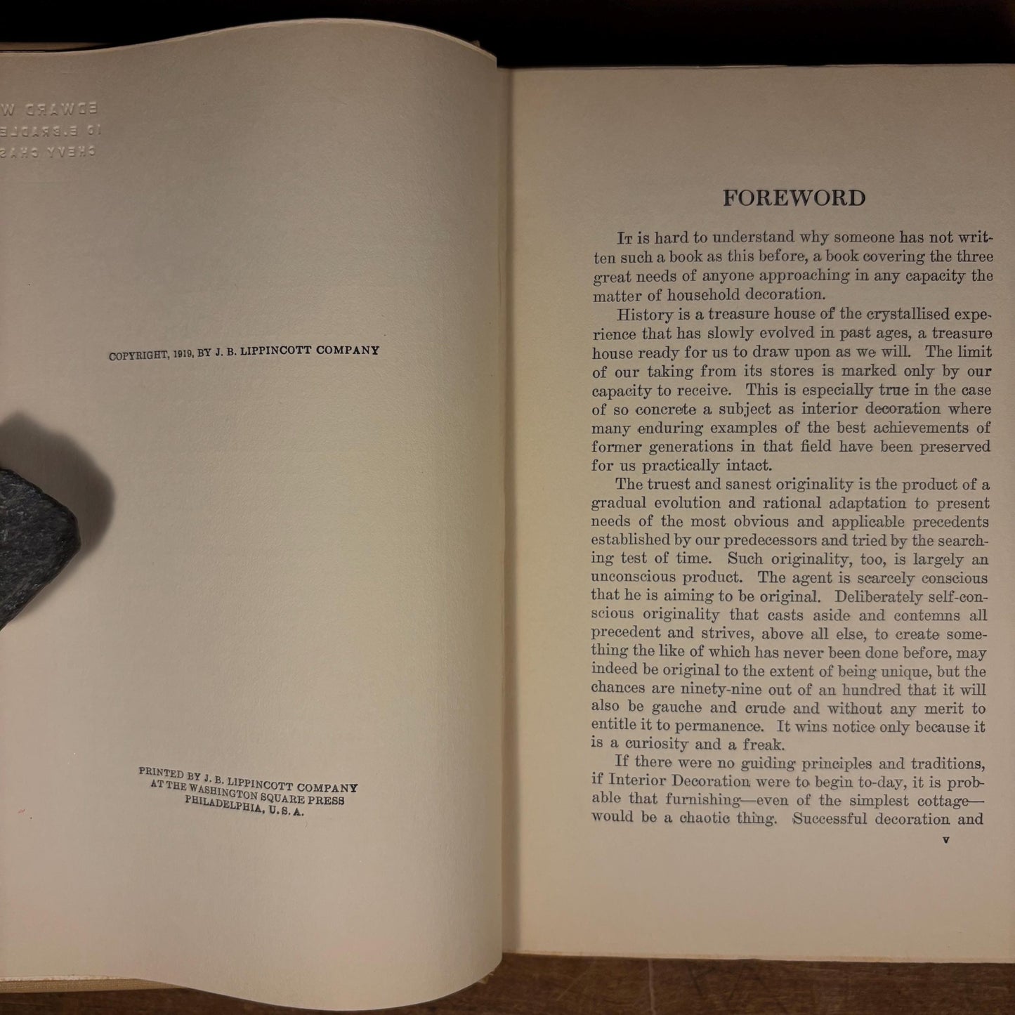 Early Printing - The Practical Book of Interior Decoration / Harold D. Eberlein, Abbot McClure and Edward S. Holloway (1919) Vintage Book