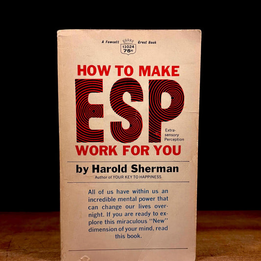 How to Make ESP Work for You / Harold Sherman (1967) Vintage Paperback Book
