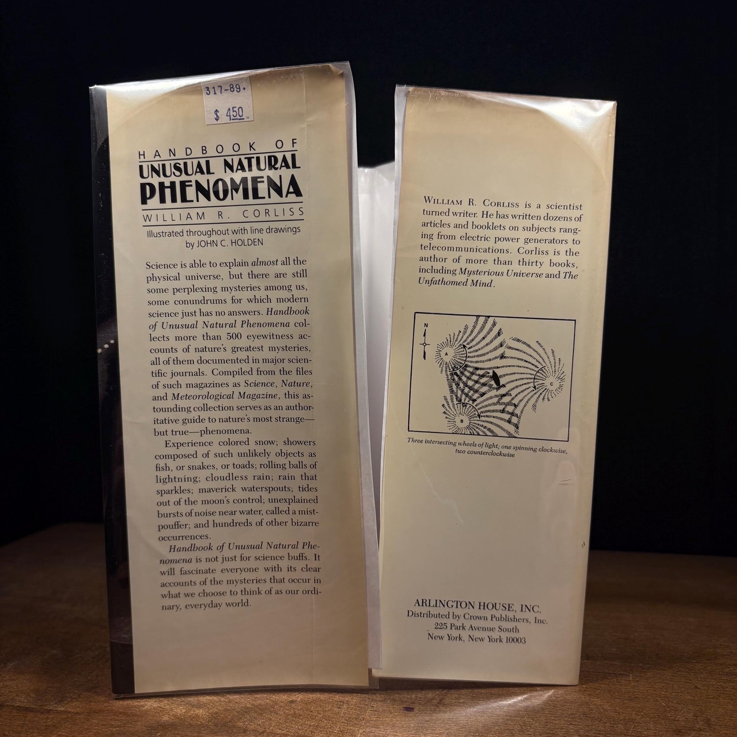 Handbook of Unusual Natural Phenomena: Eyewitness Accounts of Nature’s Greatest Mysteries / William Corliss (1986) Vintage Hardcover Book