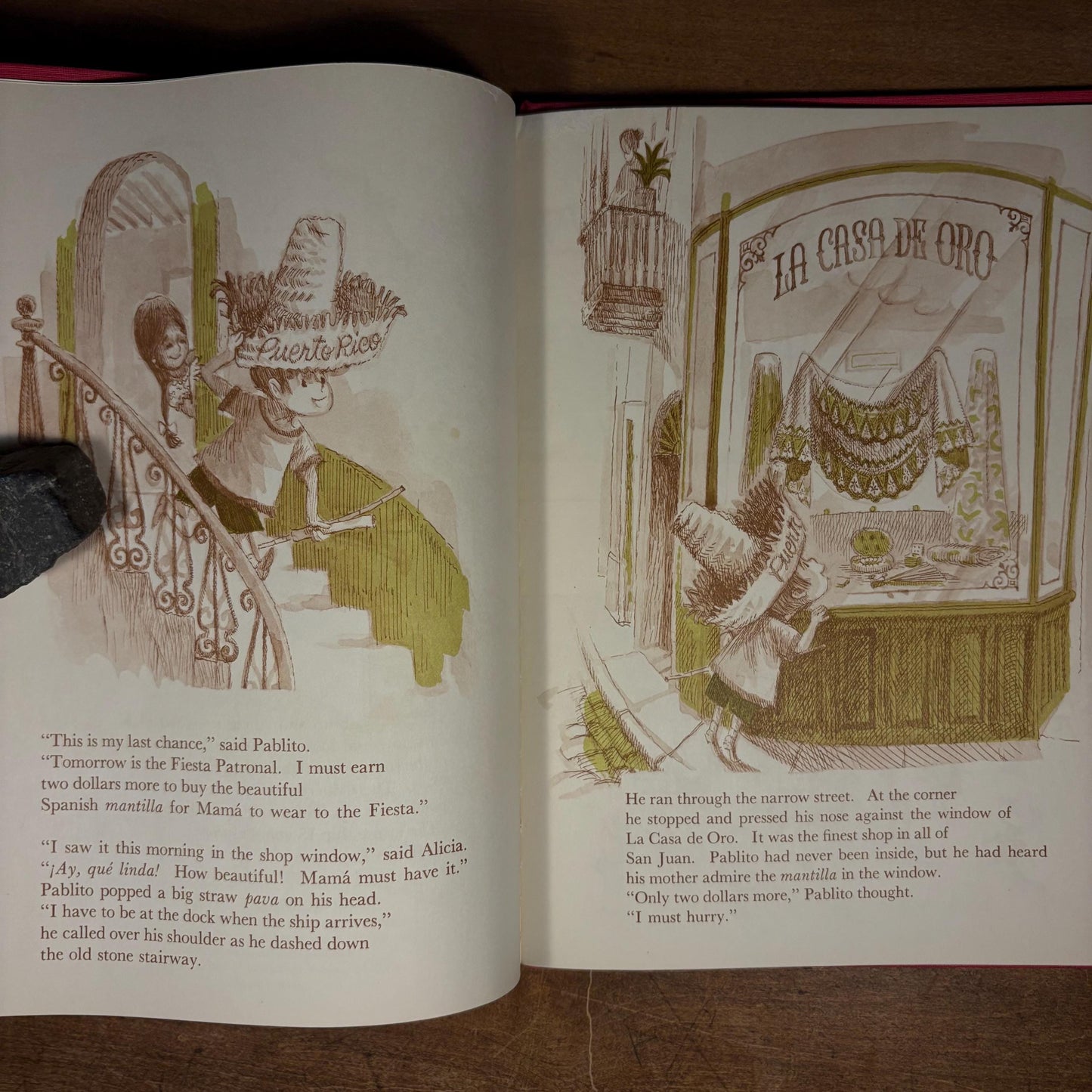 Second Printing - The Musical Palm Tree: A Story of Puerto Rico / Robert Barry (1965) Vintage Hardcover Children’s Book