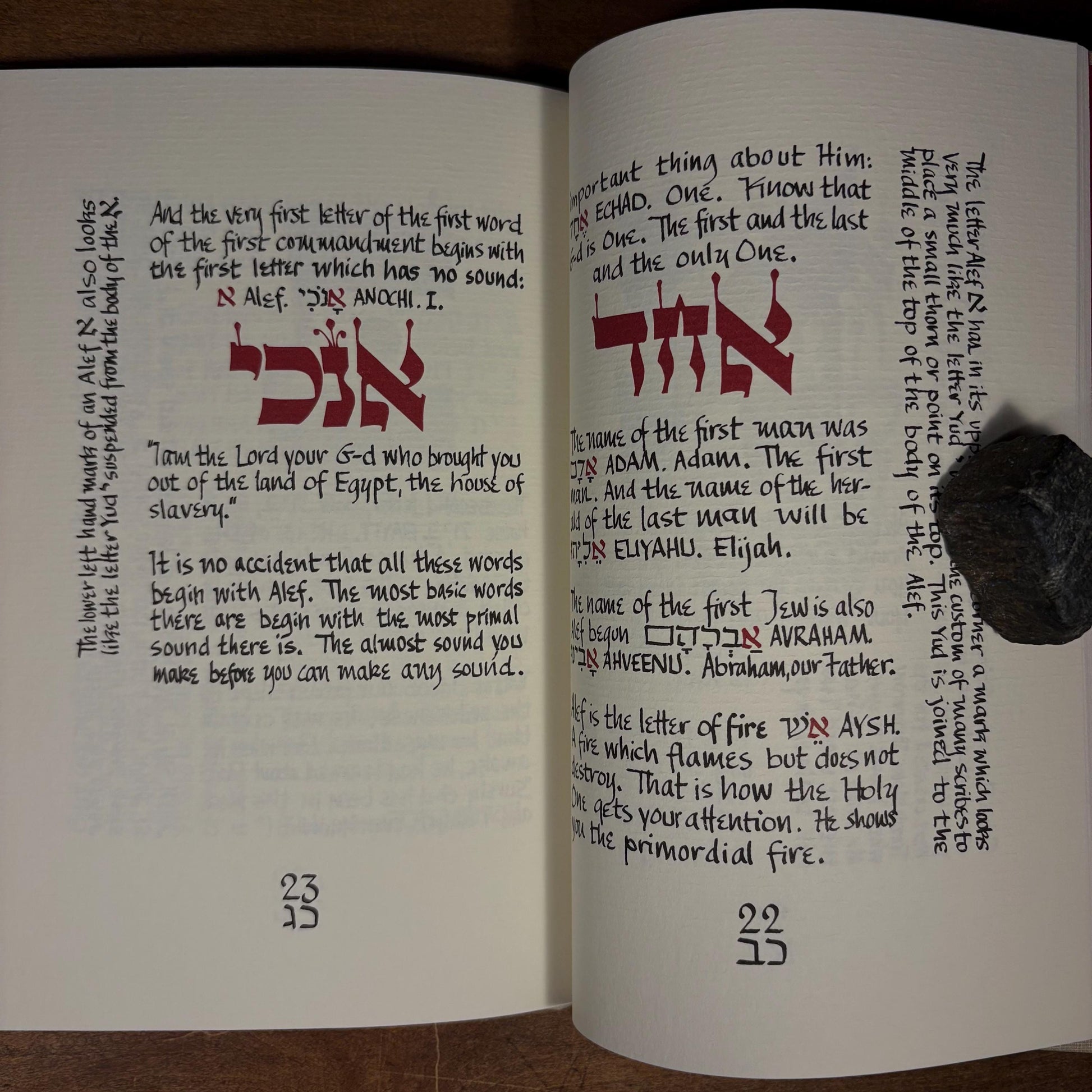 The Book of Letters: A Mystical Alef-bait by Lawrence Kushner (1990) Vintage Hardcover Book