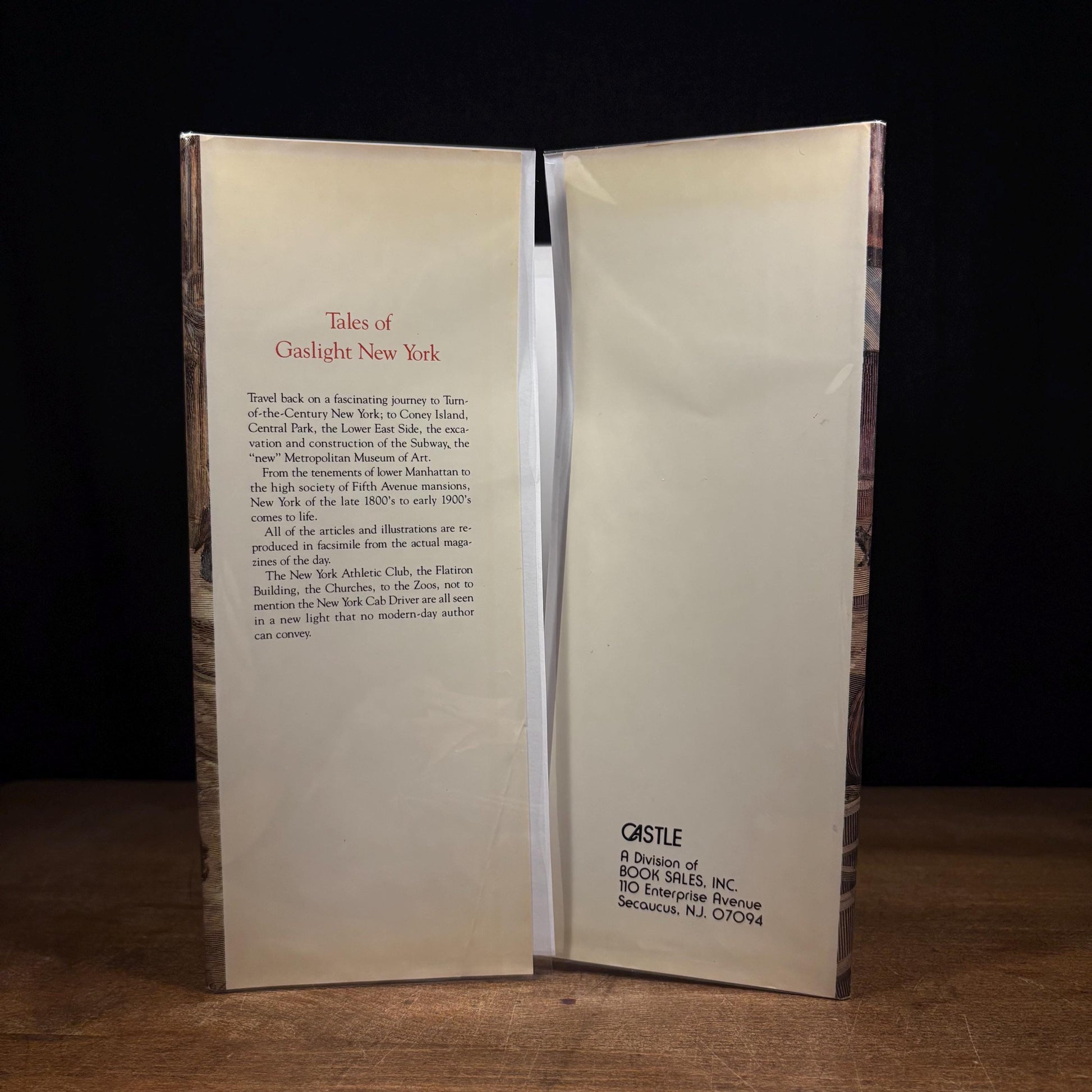 Tales of Gaslight New York / Frank Oppel (1985) Vintage Hardcover Book