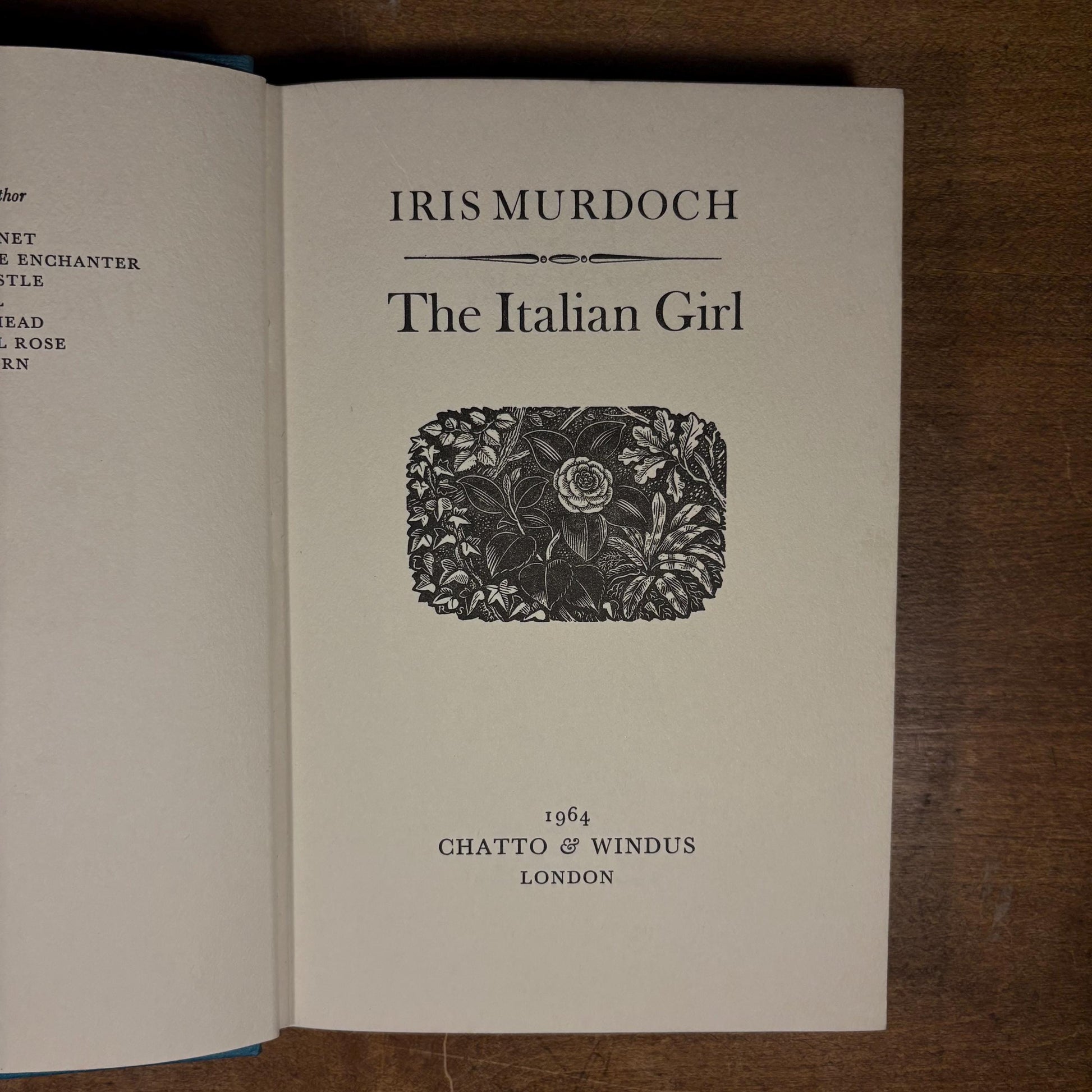 First Printing - The Italian Girl / Iris Murdoch (1964) Vintage Hardcover Book