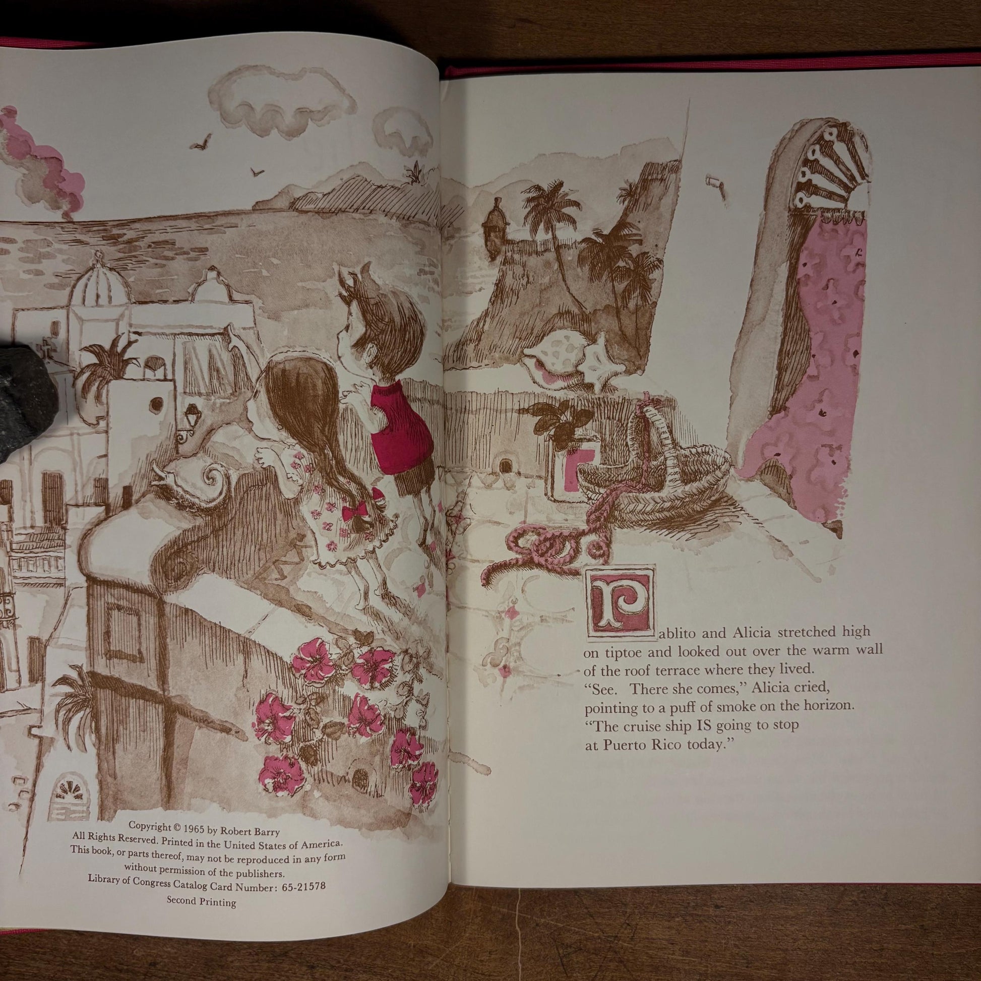 Second Printing - The Musical Palm Tree: A Story of Puerto Rico / Robert Barry (1965) Vintage Hardcover Children’s Book