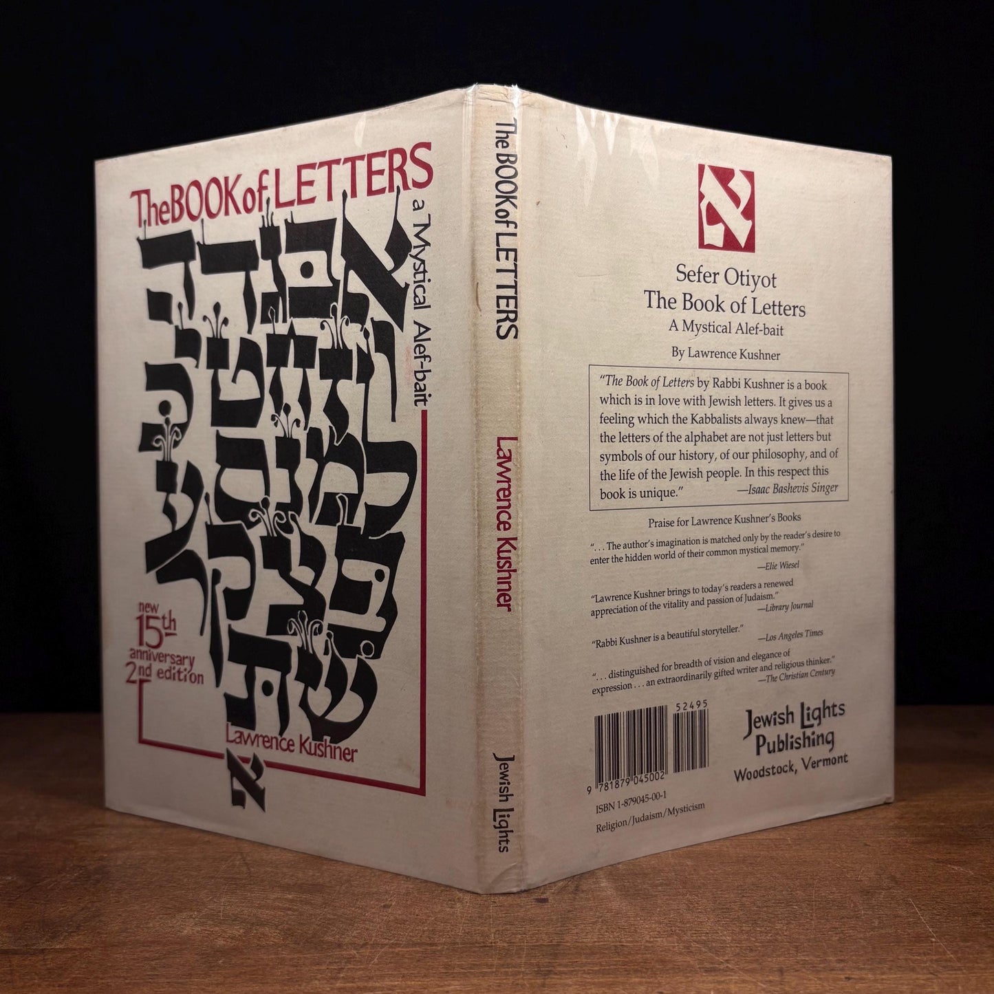 The Book of Letters: A Mystical Alef-bait by Lawrence Kushner (1990) Vintage Hardcover Book