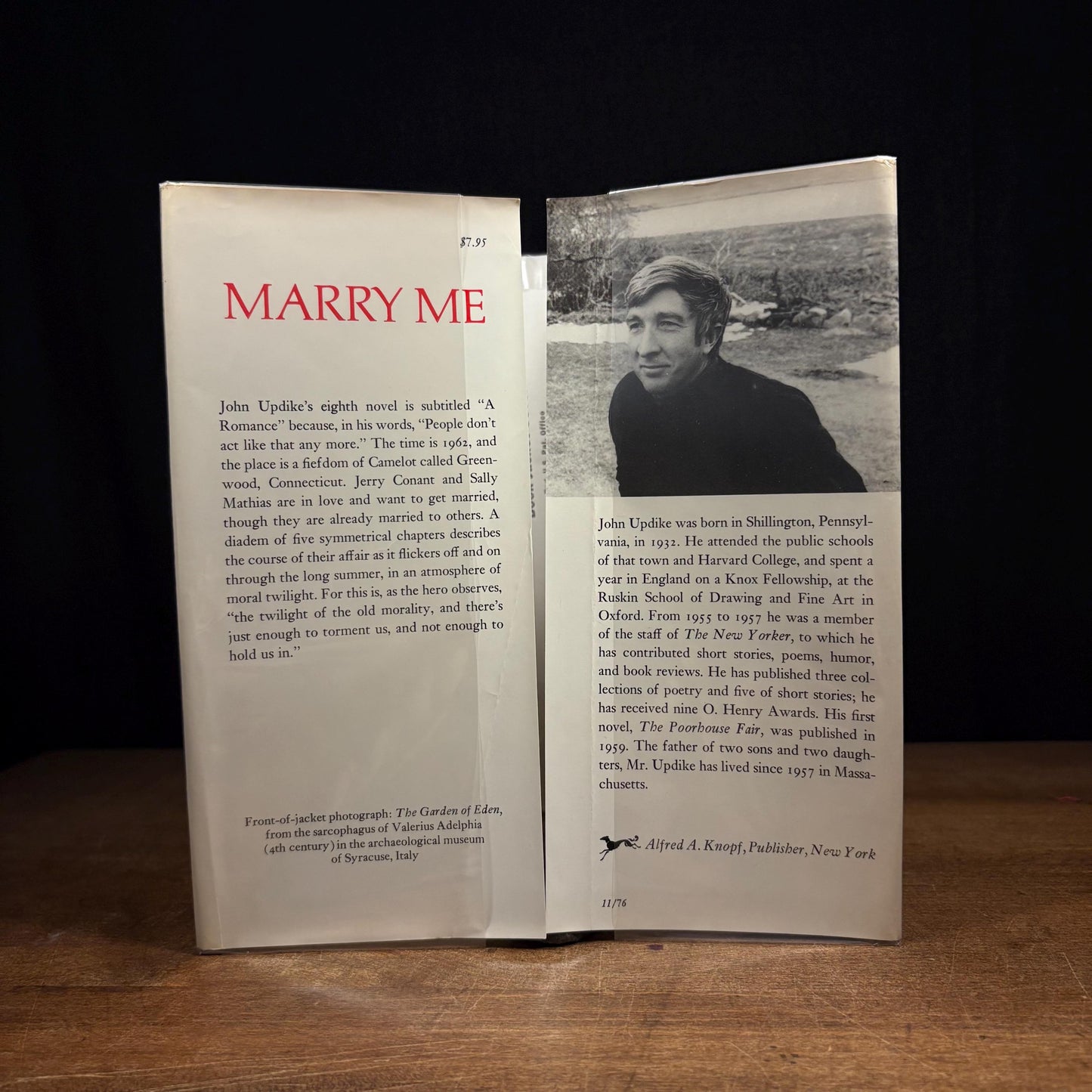 First Printing - Marry Me: A Romance / John Updike (1976) Vintage Hardcover Book