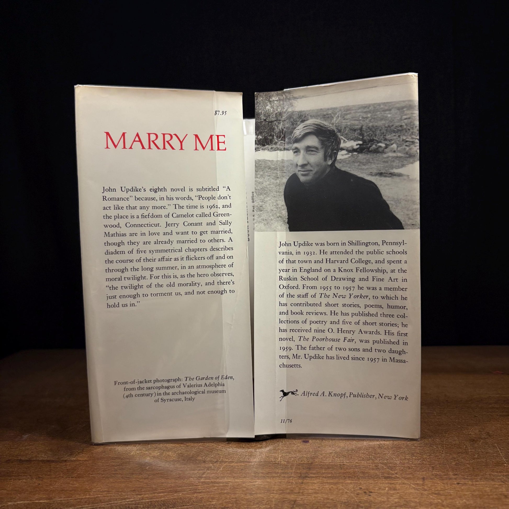 First Printing - Marry Me: A Romance / John Updike (1976) Vintage Hardcover Book