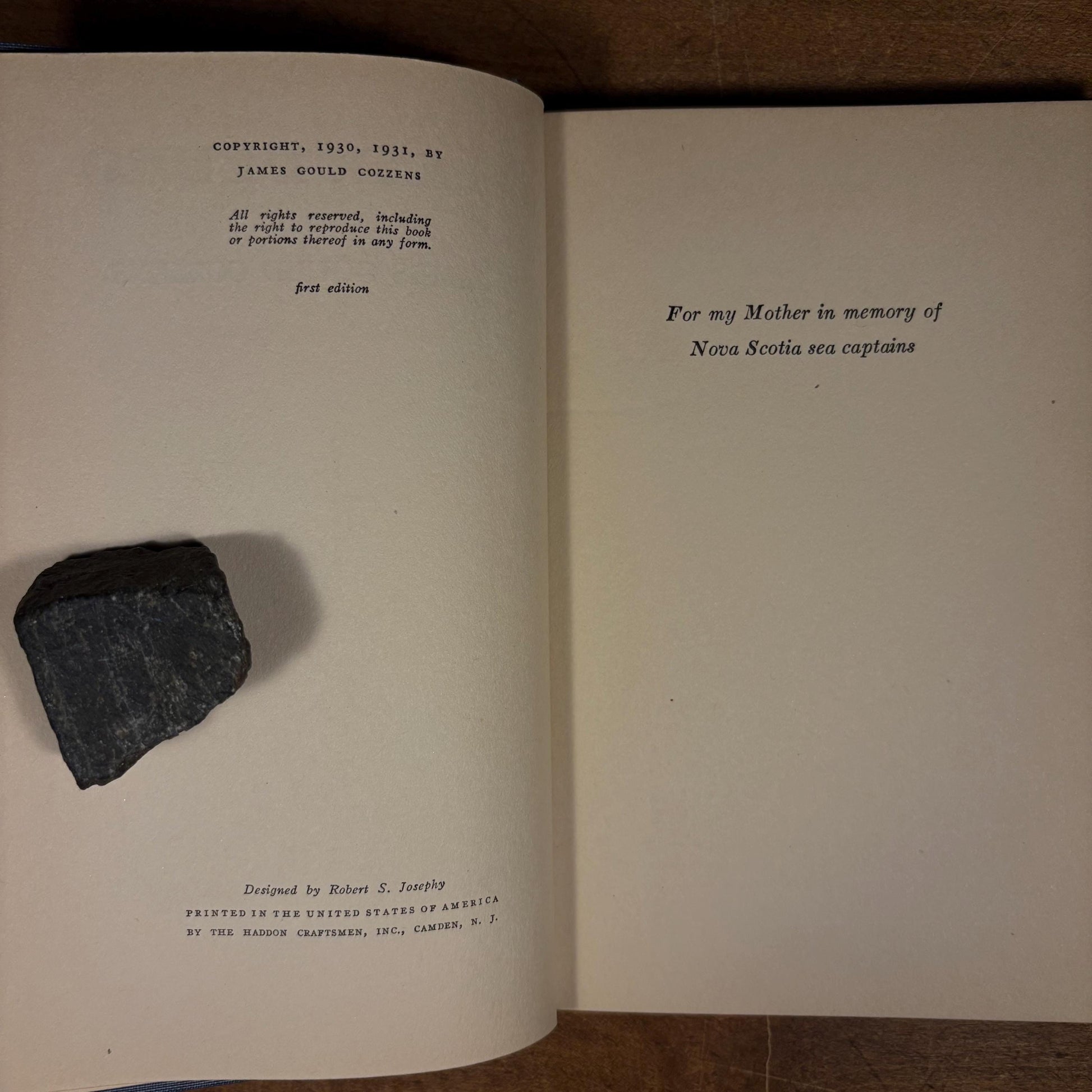 First Printing - S.S. San Pedro / James Gould Cozzens (1931) Vintage Hardcover Book