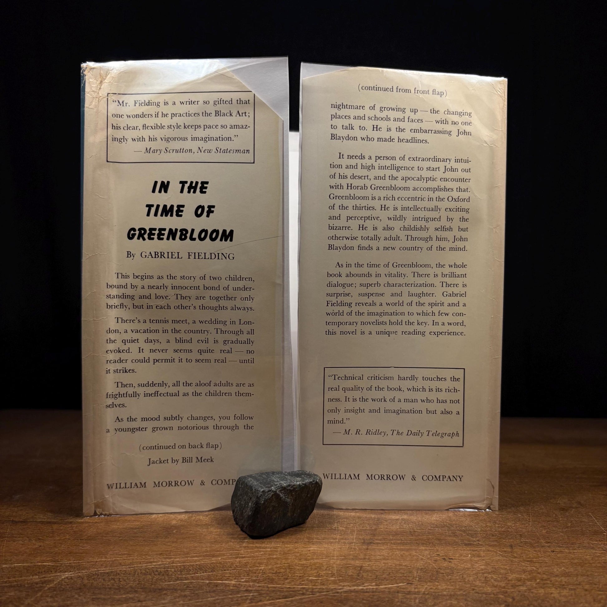 Early Printing - In the Time of Greenbloom / Gabriel Fielding (1957) Vintage Hardcover Book