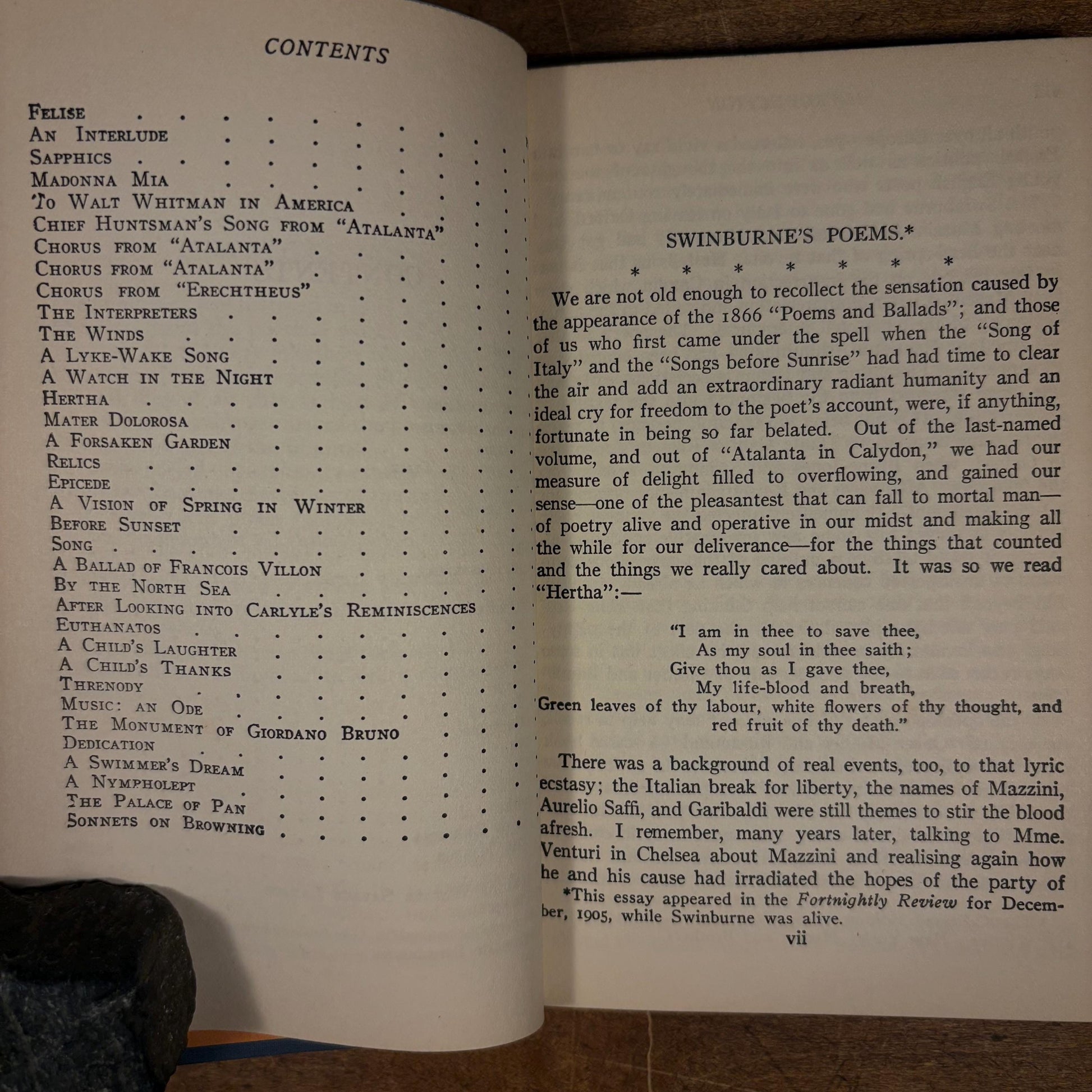 Modern Library - Poems / Algernon Charles Swinburne (1930) Vintage Hardcover Book