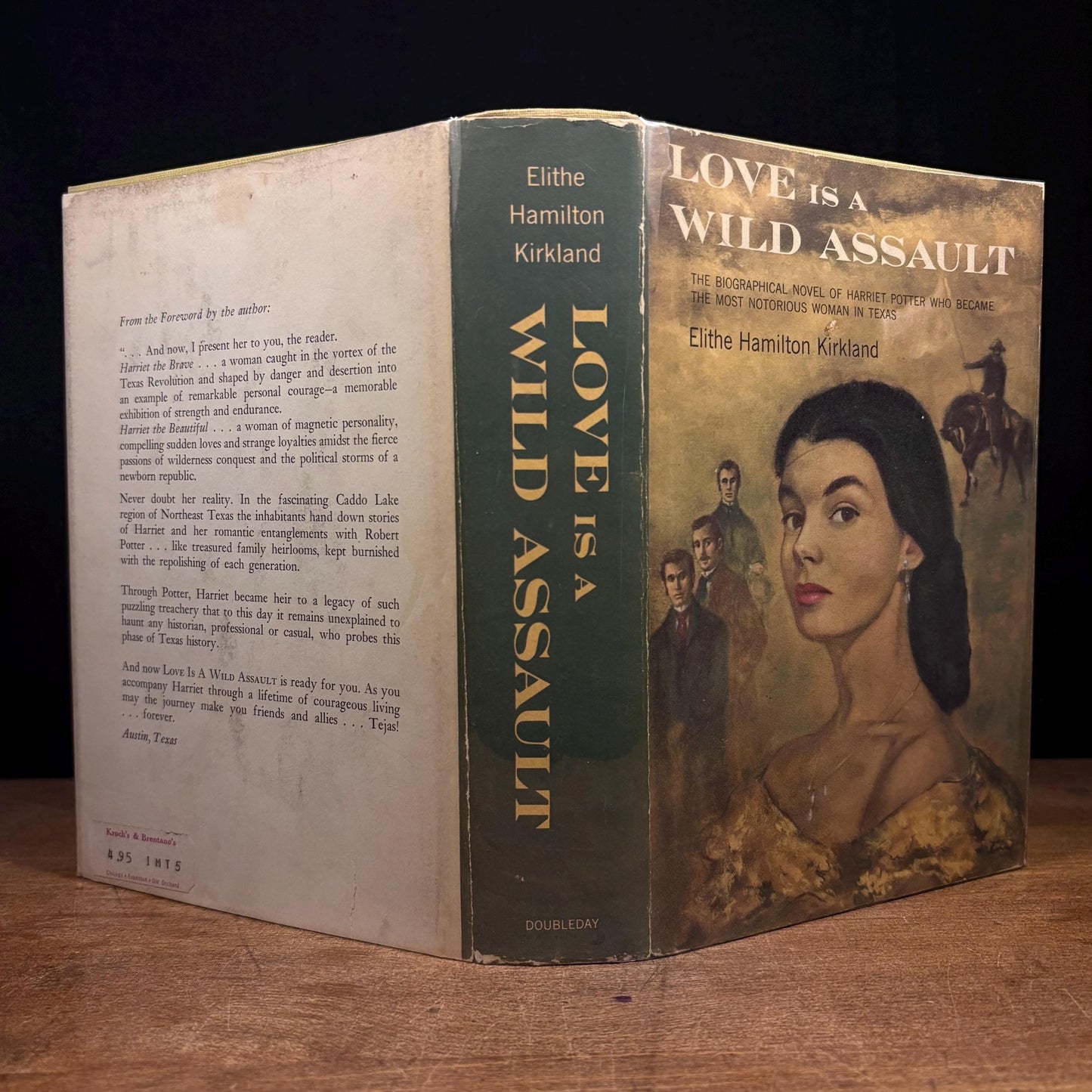 First Printing - Love Is a Wild Assault / Elithe Hamilton Kirkland (1959) Vintage Hardcover Book