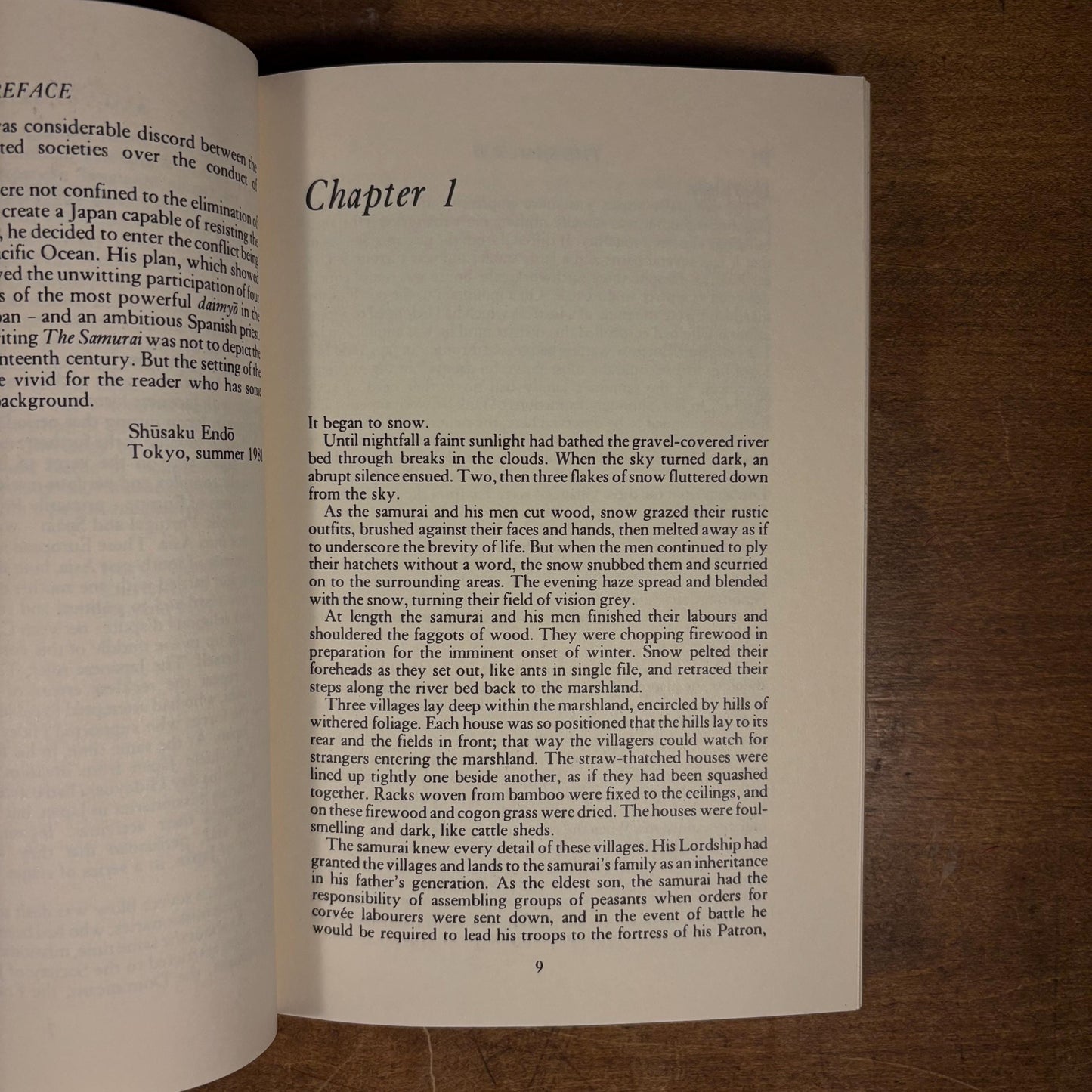 First American Printing - The Samurai / Shusaku Endo (1982) Vintage Hardcover Book