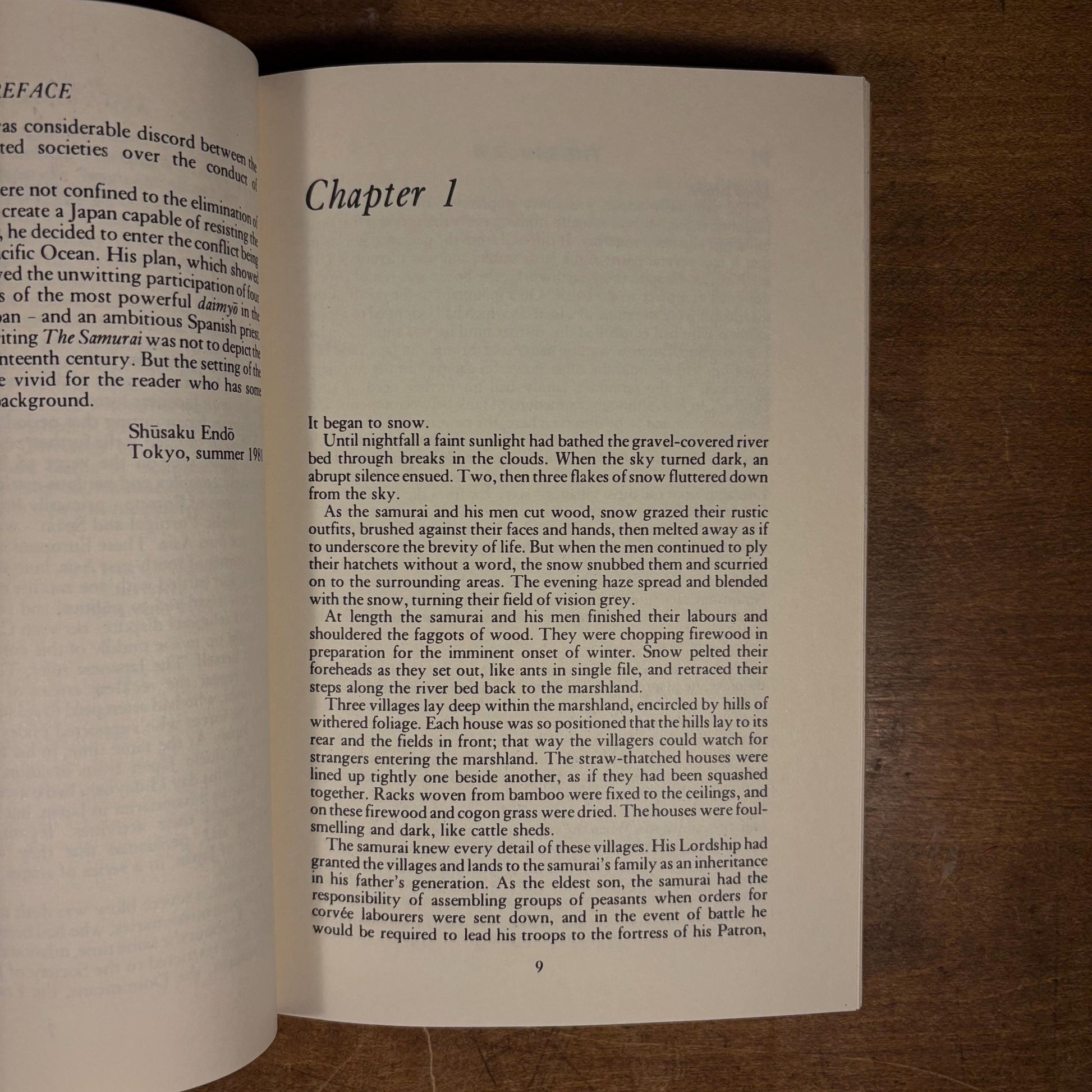 First American Printing - The Samurai / Shusaku Endo (1982) Vintage Hardcover Book