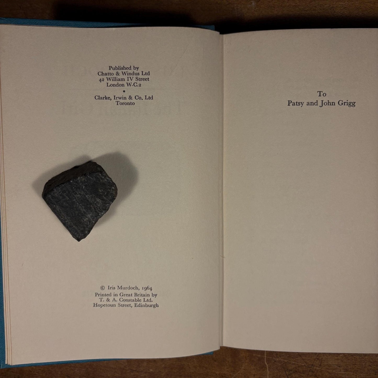 First Printing - The Italian Girl / Iris Murdoch (1964) Vintage Hardcover Book