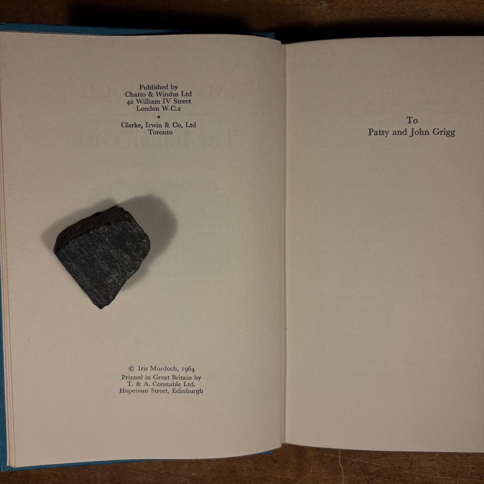 First Printing - The Italian Girl / Iris Murdoch (1964) Vintage Hardcover Book