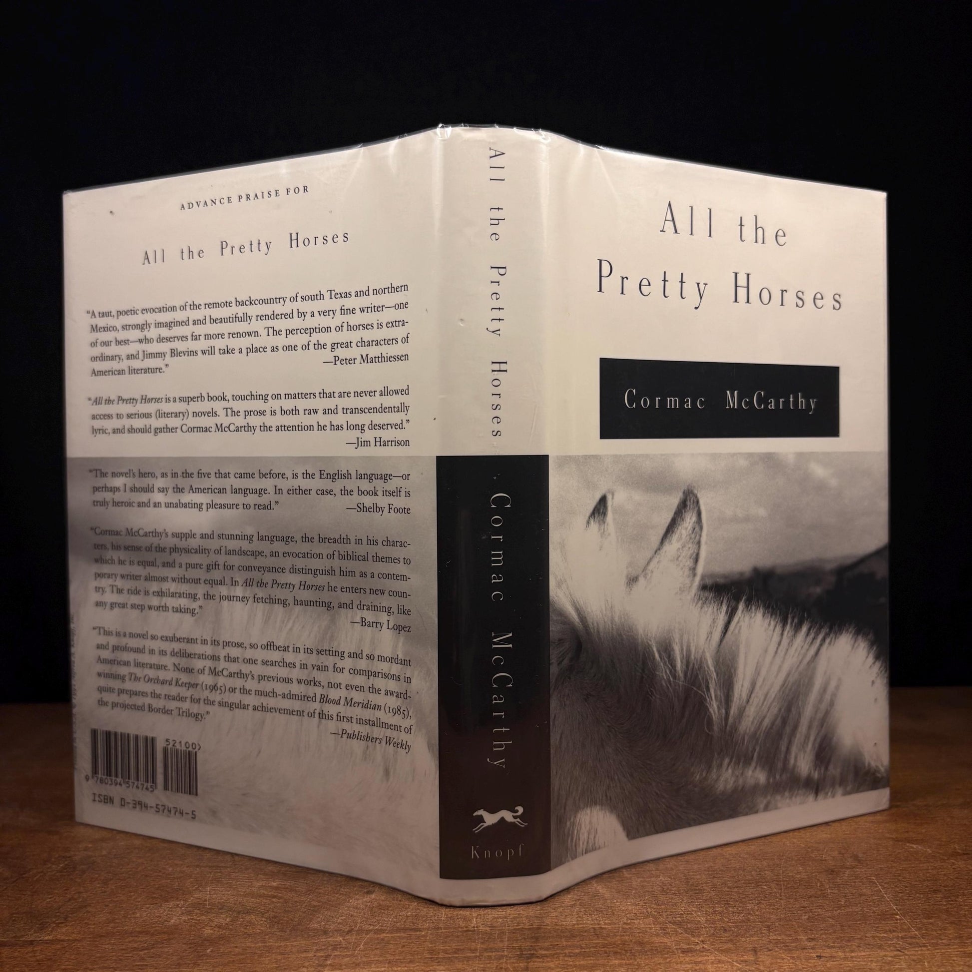 First Printing, Second State - All the Pretty Horses / Cormac McCarthy (1992) Vintage Hardcover Book